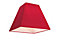 GoodHome Qarnay Dark red Fabric dyed Light shade (D)20cm