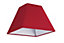GoodHome Qarnay Dark red Fabric dyed Light shade (D)30cm