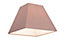 GoodHome Qarnay Taupe Fabric dyed Light shade (D)30cm