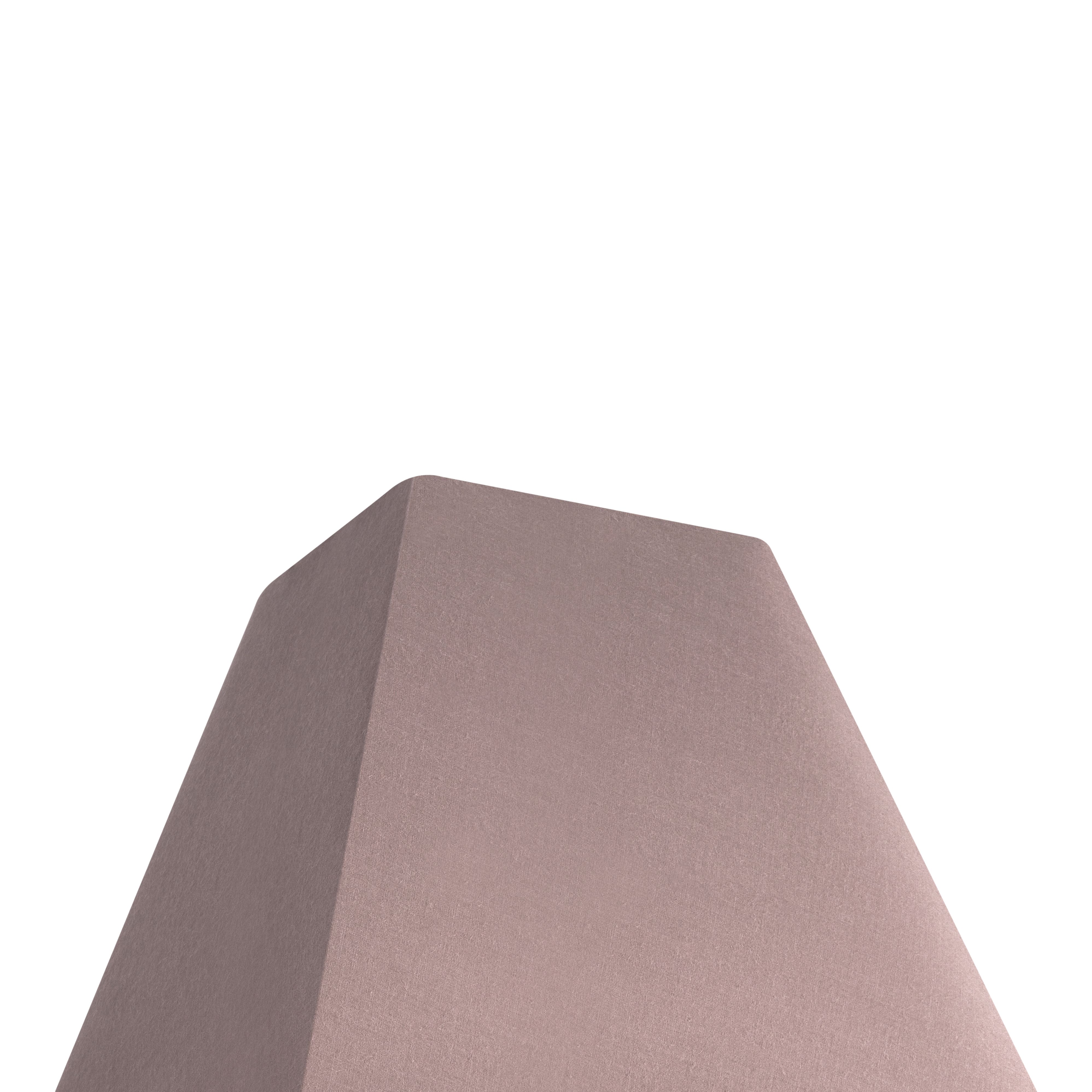 GoodHome Qarnay Taupe Fabric dyed Pyramid Light shade (D)20cm