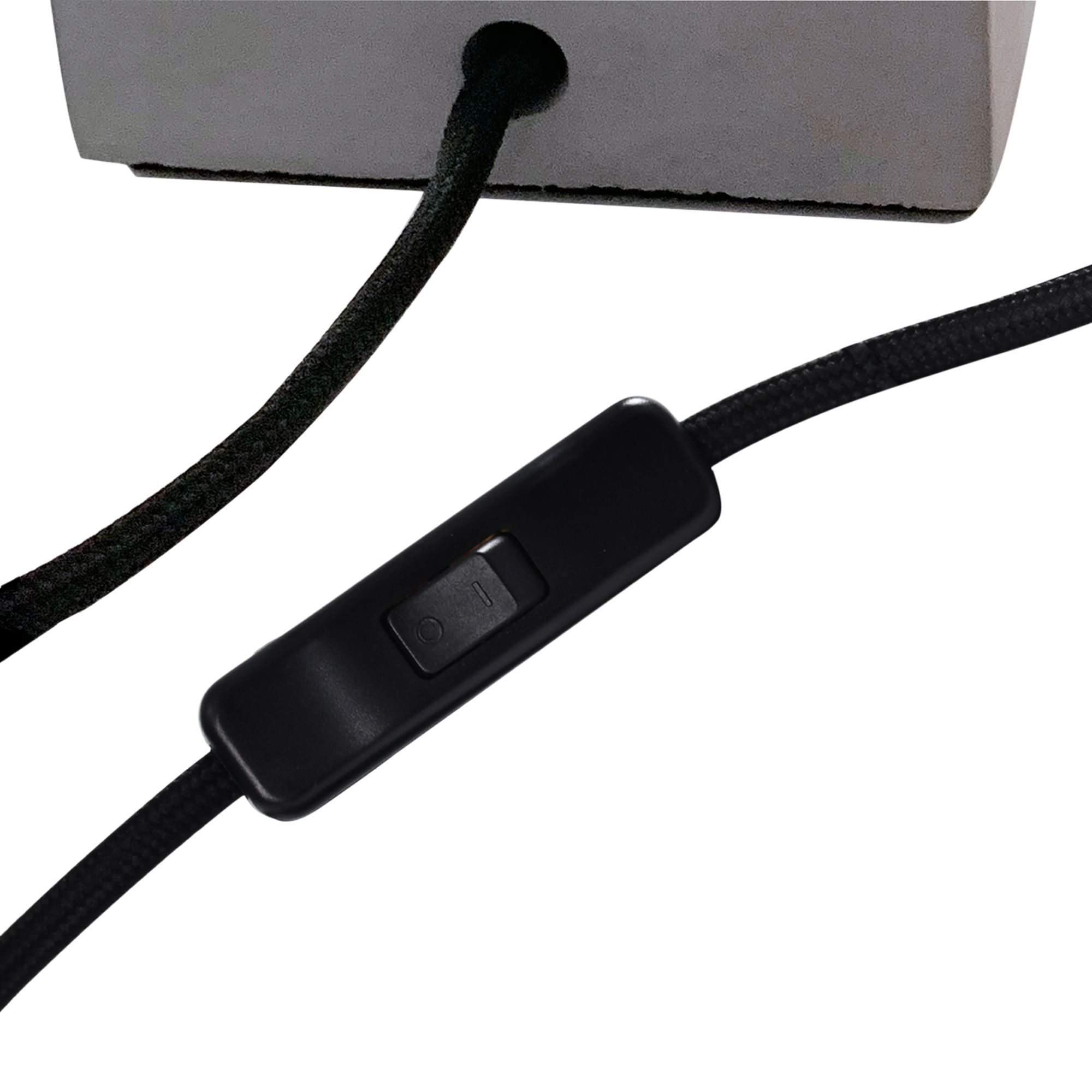 GoodHome Qausuit Square Grey Table light