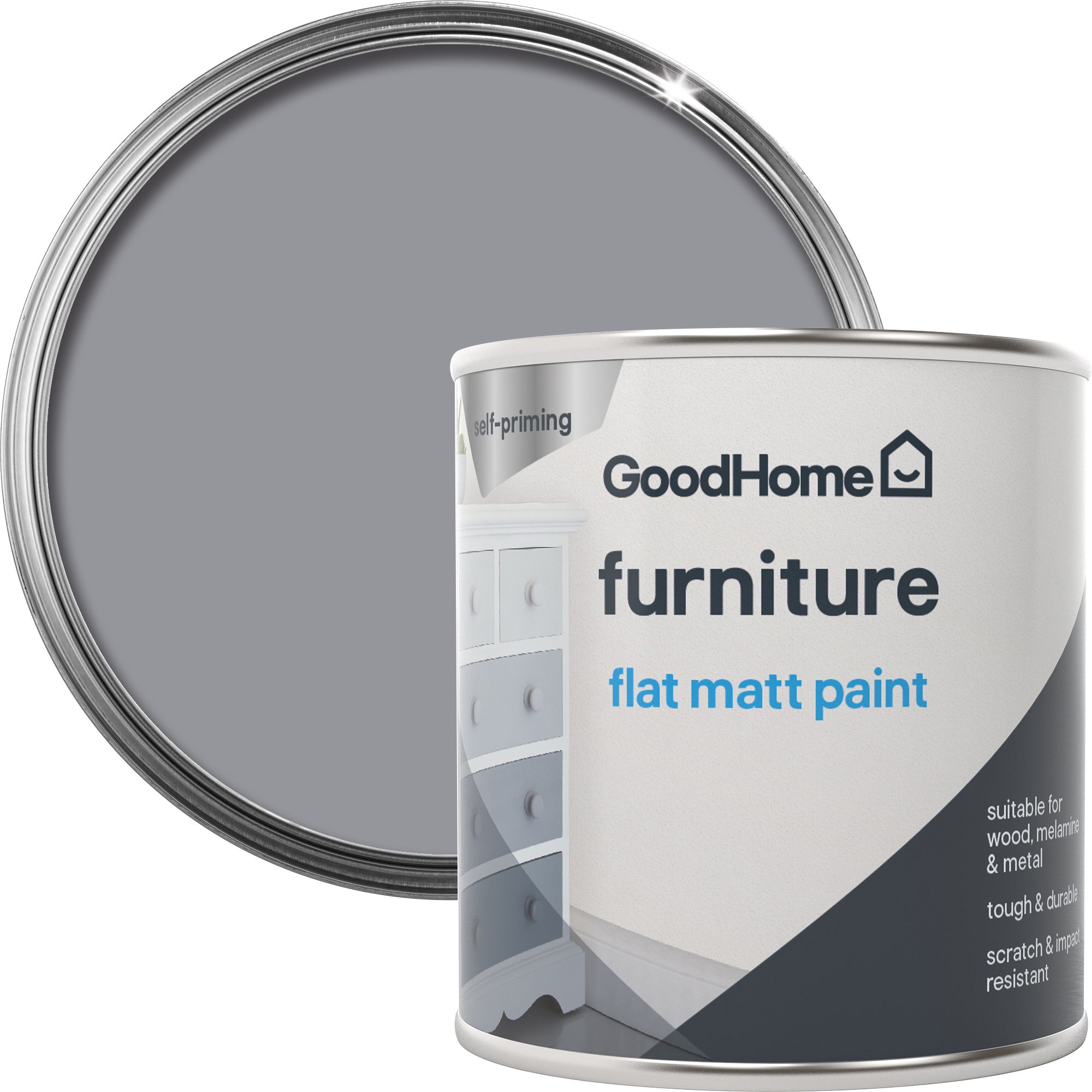 GoodHome Queens Matt Furniture paint, 125ml