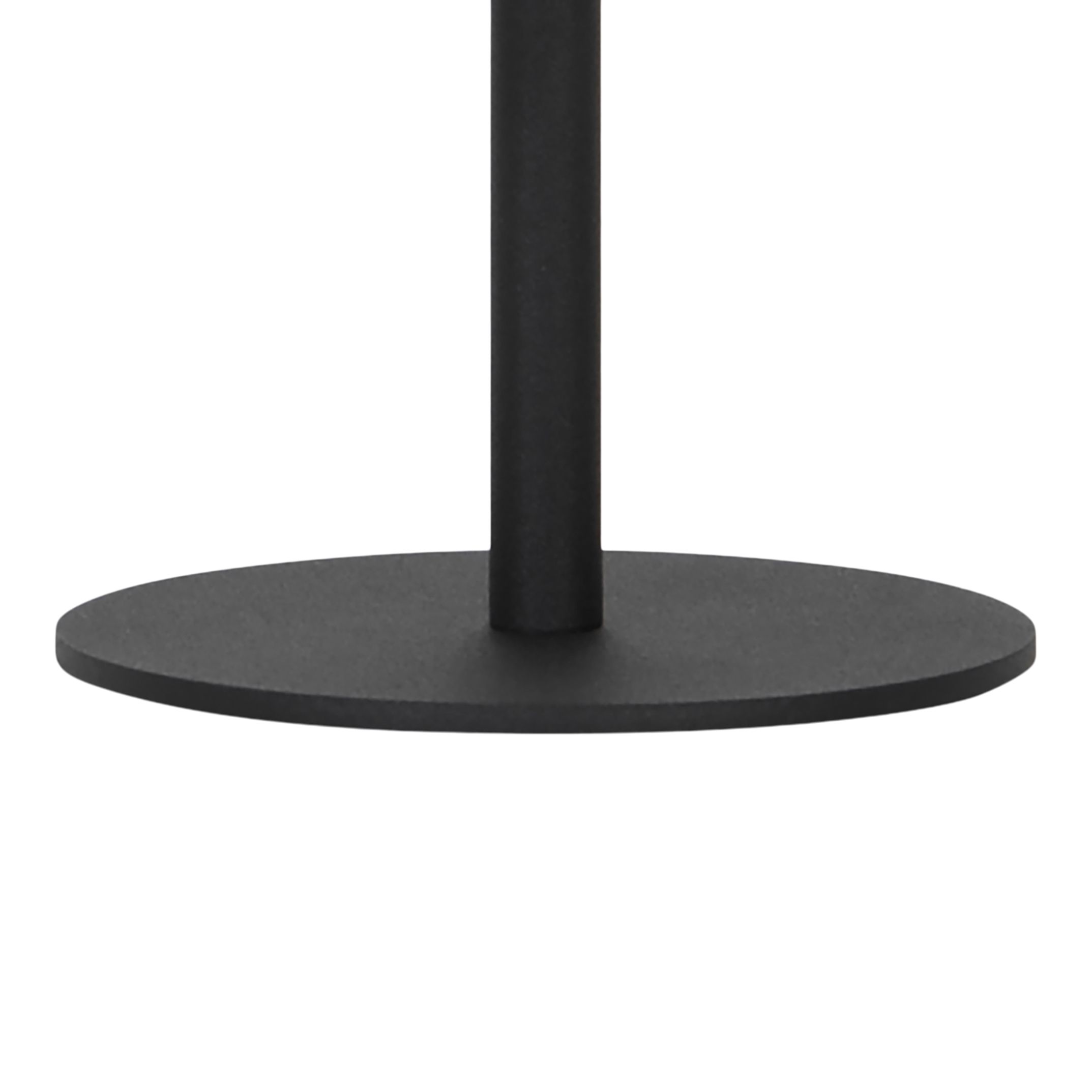 GoodHome Quelea Conical Matt Black Rechargeable Integrated LED Table lamp