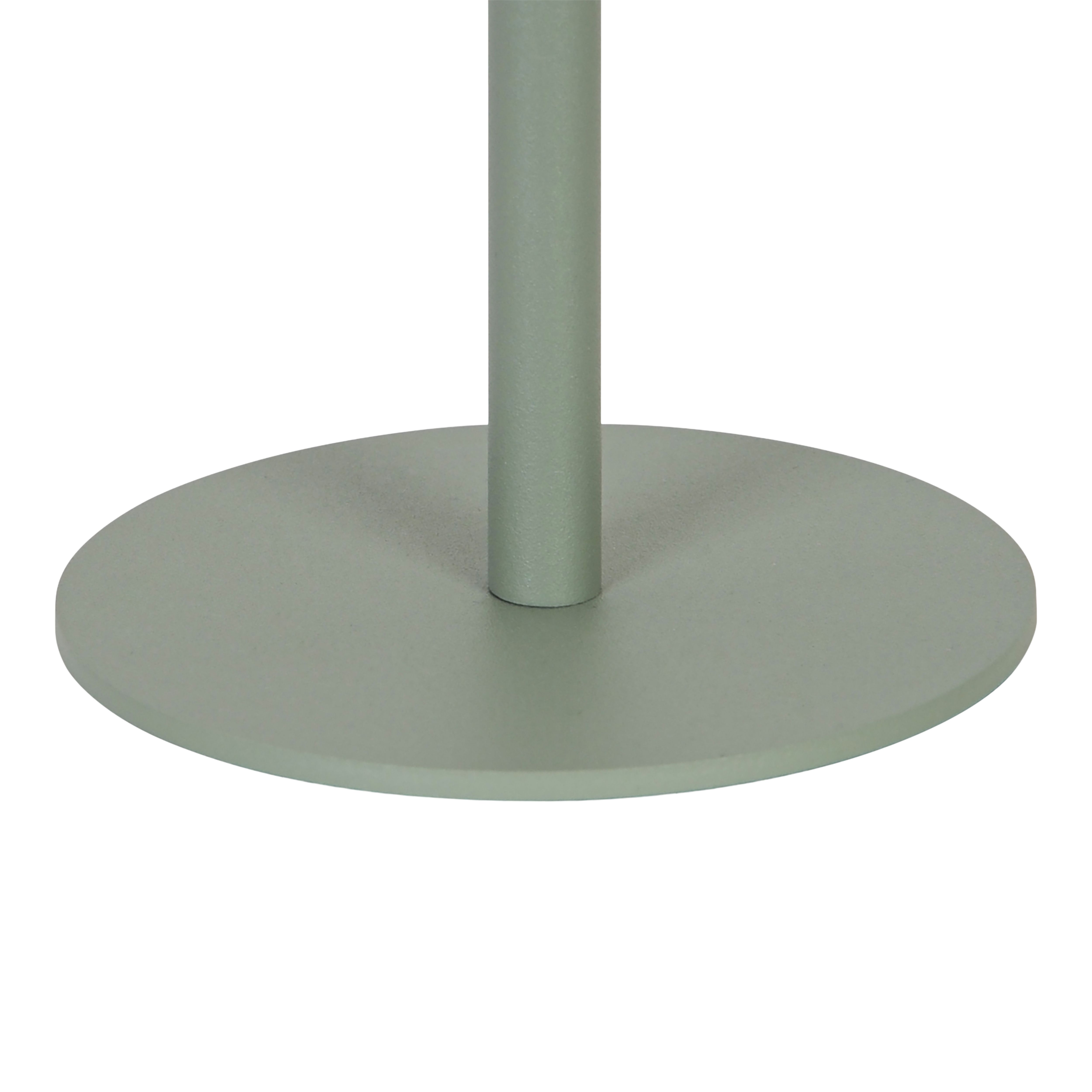 GoodHome Quelea Matt Green Rechargeable Integrated LED Table lamp