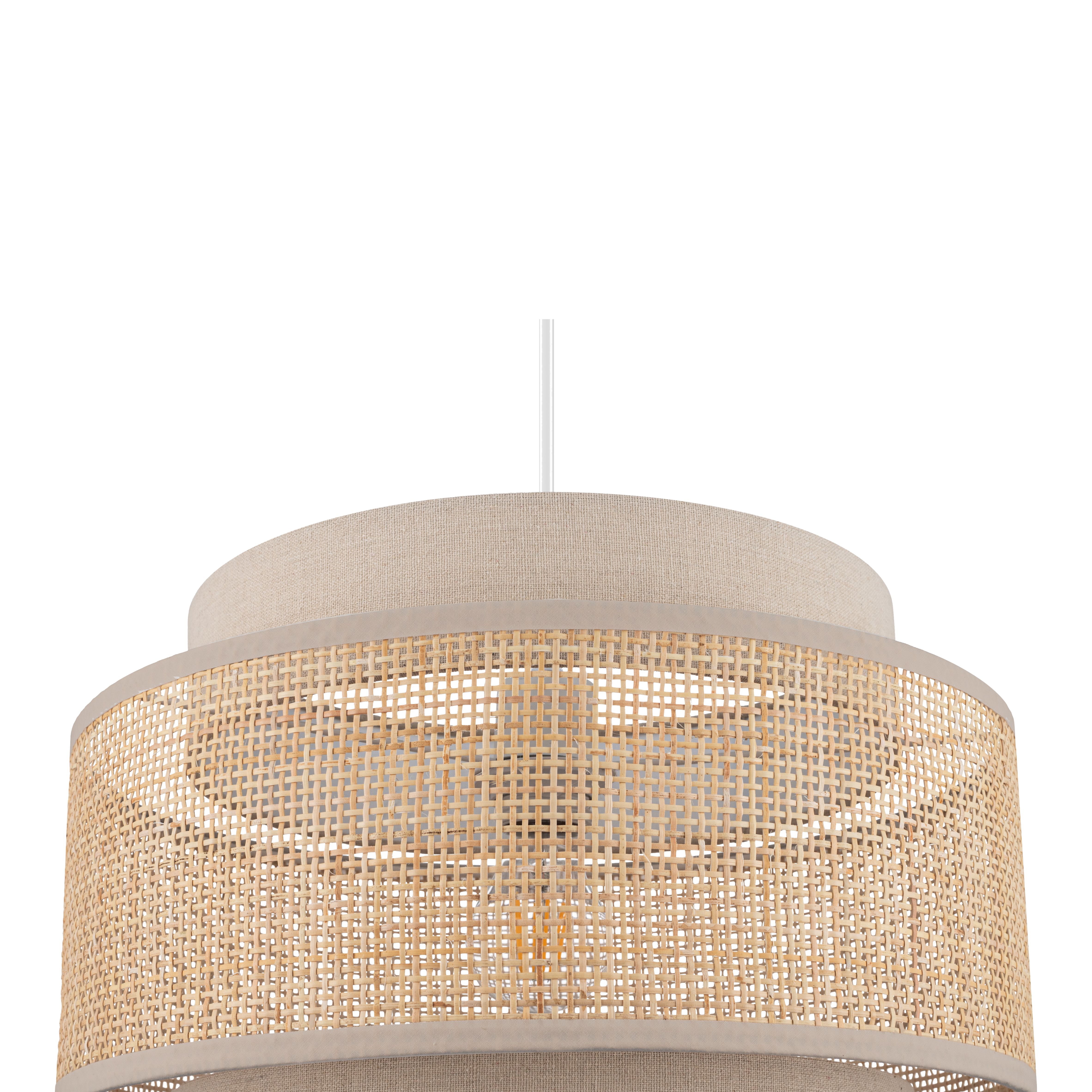 GoodHome Quetzal Natural Round Lamp shade (D)38cm