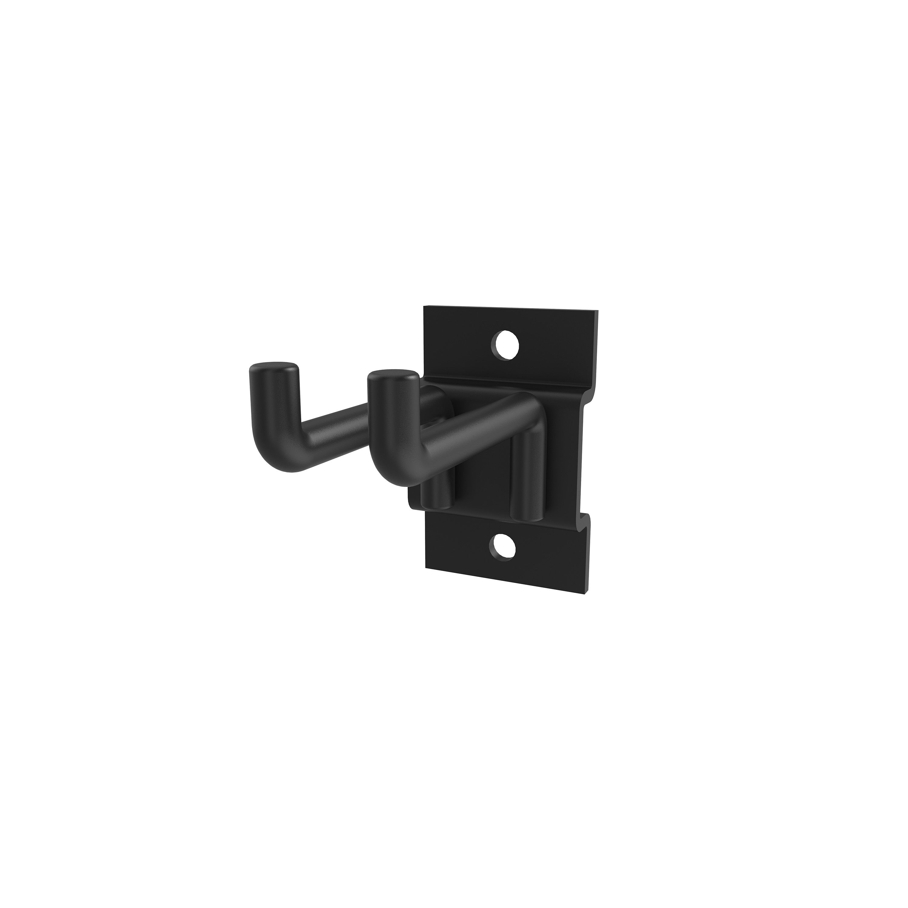 GoodHome Rand Powder-coated Black Small Tool hook (W)42mm