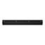 GoodHome Rand Steel Black Tool storage rail, (L) 600mm