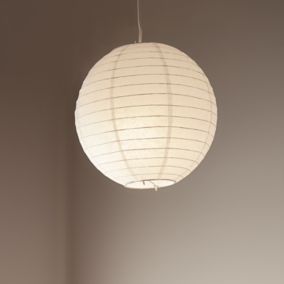 GoodHome Raqis White Pendant Light shade (D)28cm