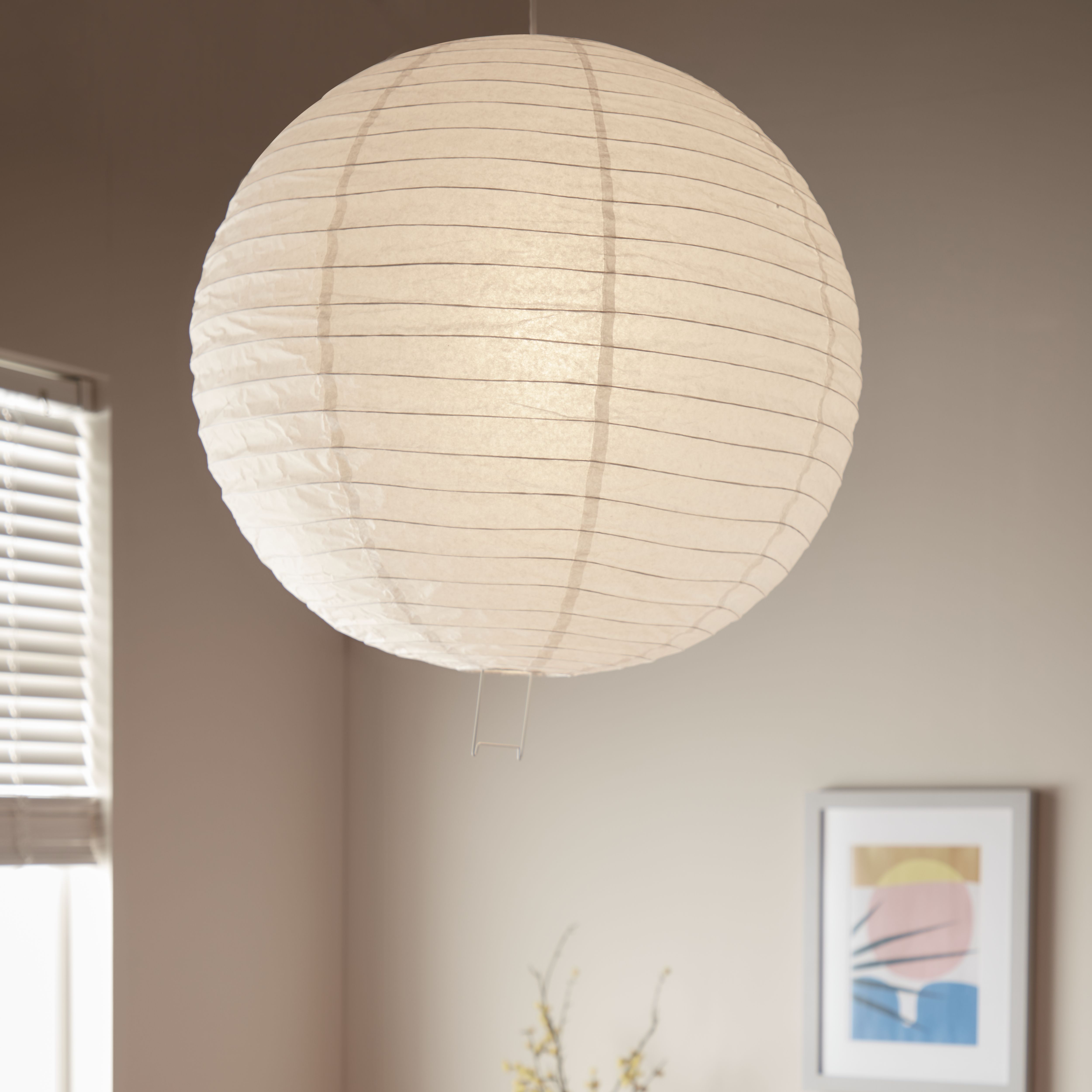 White on sale paper lampshade