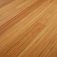 GoodHome Rayong Natural Bamboo Solid wood flooring, 2.21m² Pack