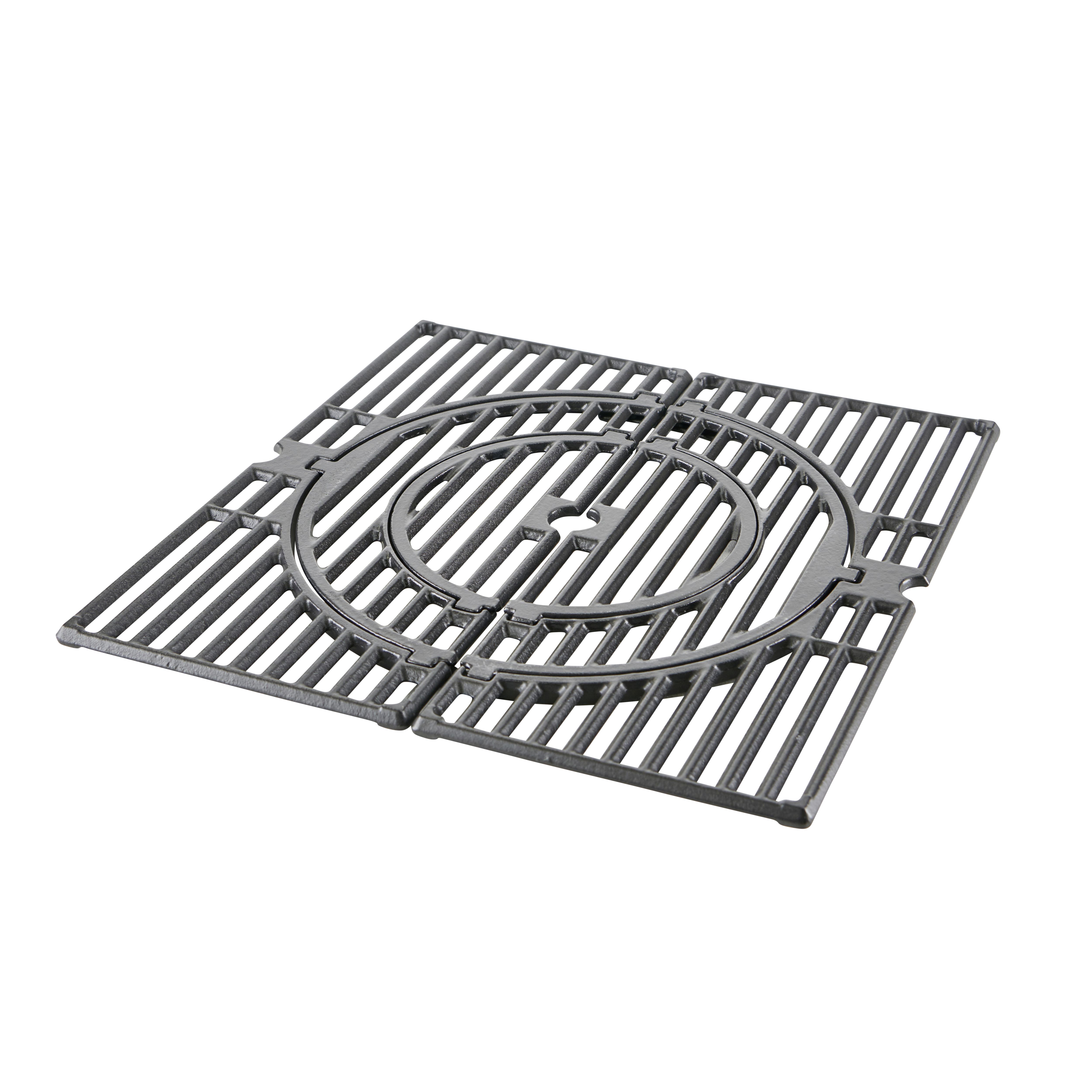 GoodHome Rectangular Cast iron Barbecue grate 41.2cm(L) x 41.2cm(W ...