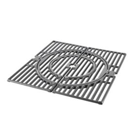 GoodHome Rectangular Cast iron Barbecue grate 41.2cm(L) x 41.2cm(W)