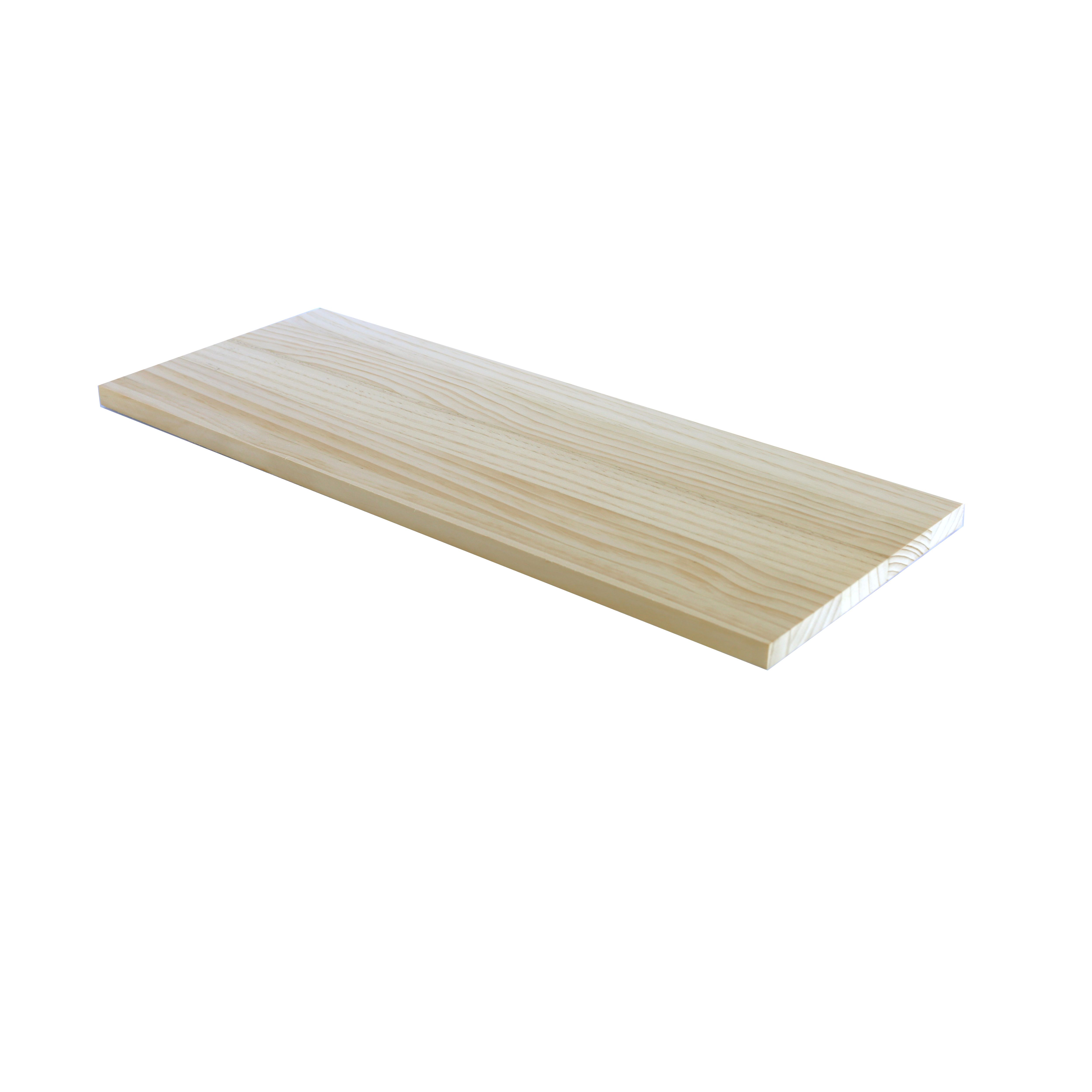 GoodHome Rectangular Floating shelf (L)60cm x (D)19cm