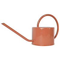 GoodHome Red Steel Watering can 1L
