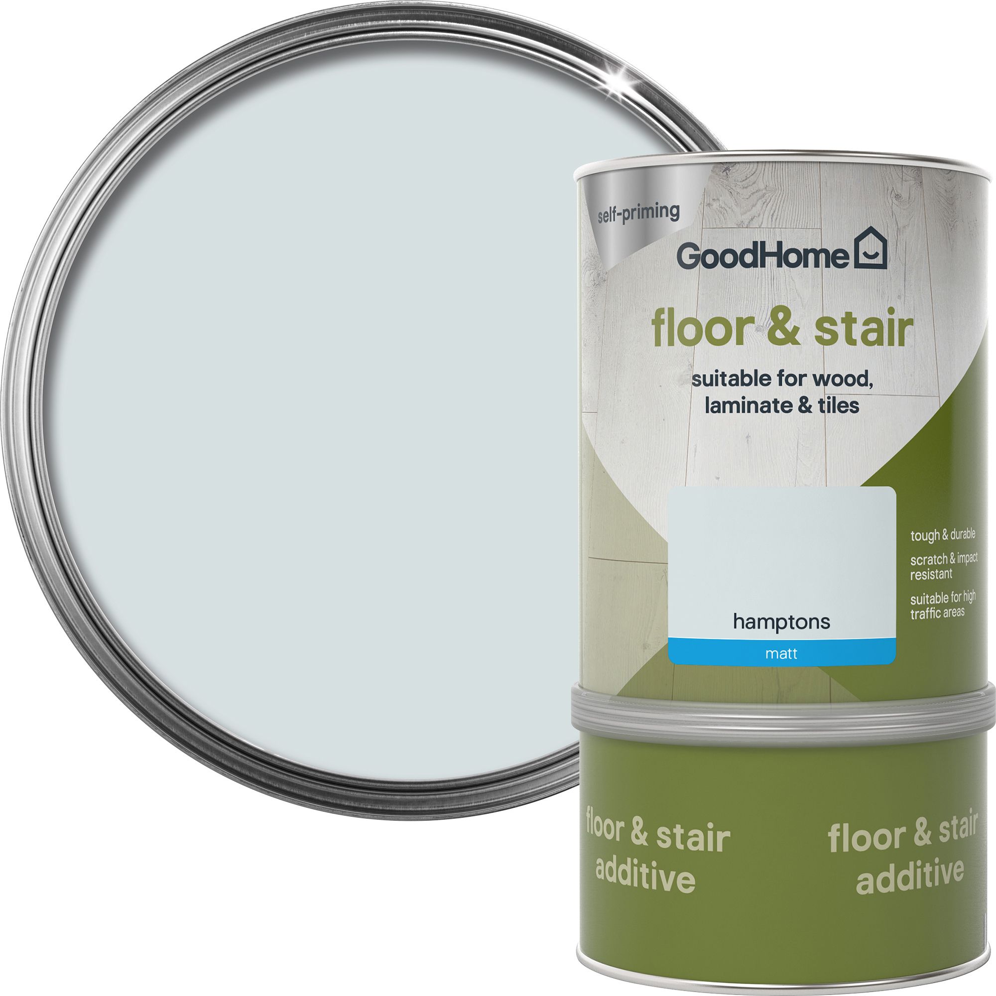 GoodHome Renovation Hamptons Matt Floor & stair paint, 750ml DIY at B&Q