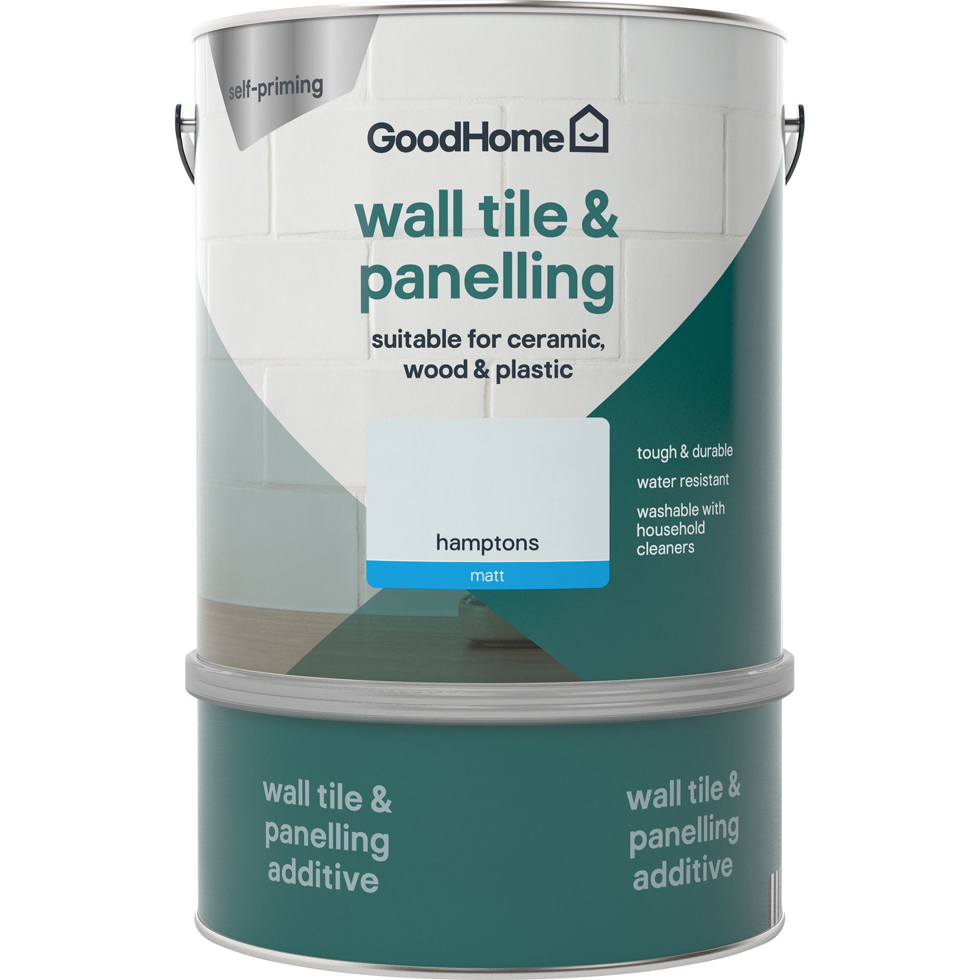GoodHome Renovation Hamptons Matt Wall tile & panelling paint, 2L