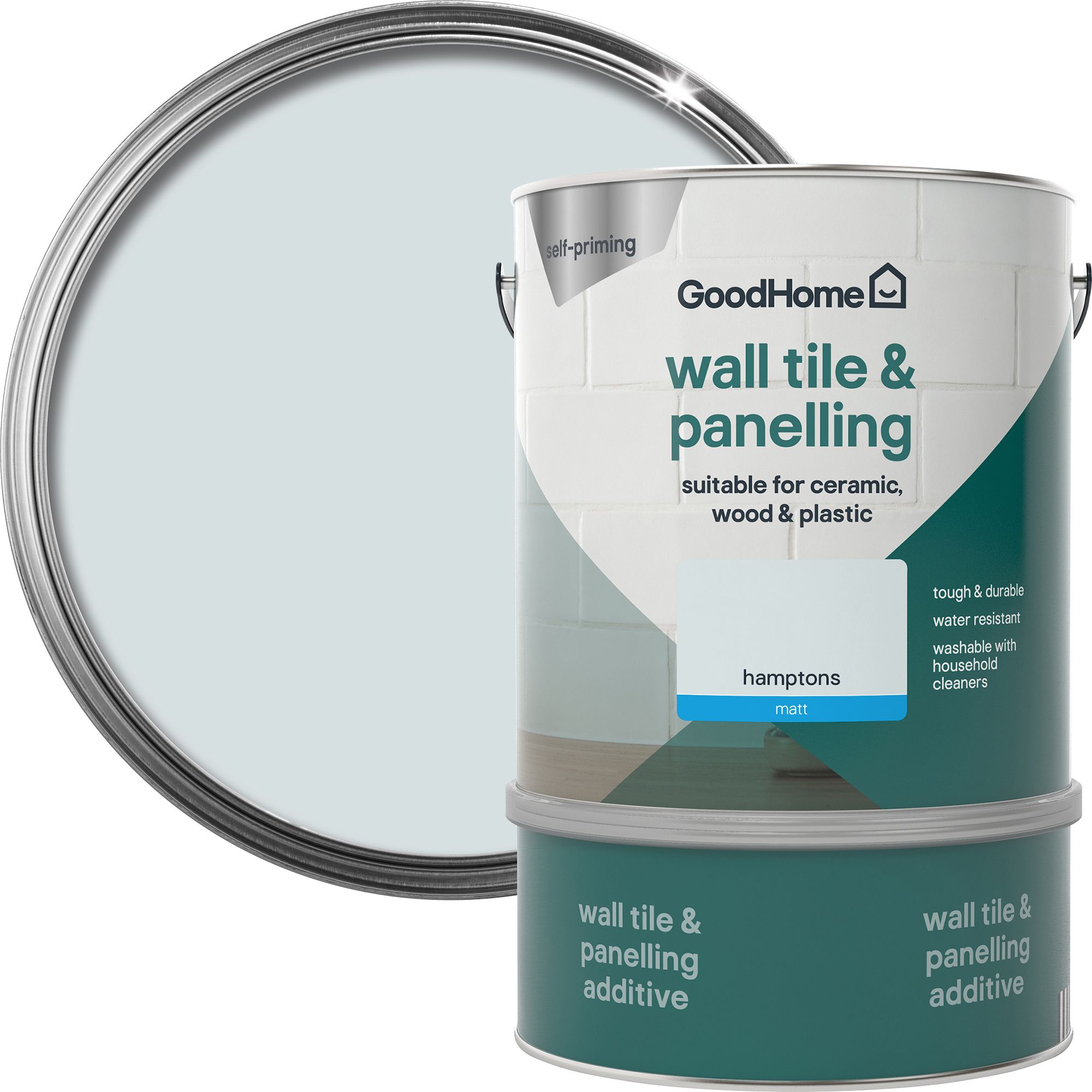 GoodHome Renovation Hamptons Matt Wall tile & panelling paint, 2L