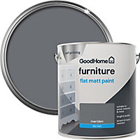 GoodHome Renovation Meriden Flat matt Furniture paint, 2L