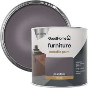 GoodHome Renovation Pasadena Metallic effect Furniture paint, 500ml