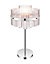 GoodHome Rhyolit Chrome effect Table light