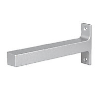 GoodHome Rigga Grey Steel Shelving bracket (H)92.5mm (D)198mm, Pack of 2