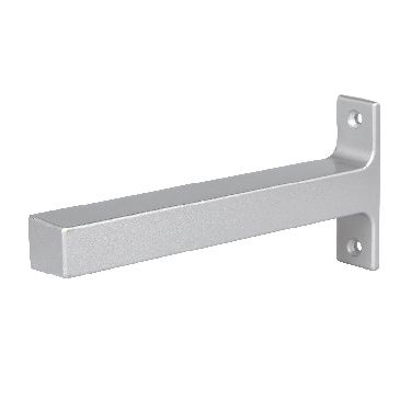 GoodHome Rigga Grey Steel Shelving bracket (H)92.5mm (D)198mm, Pack of 2
