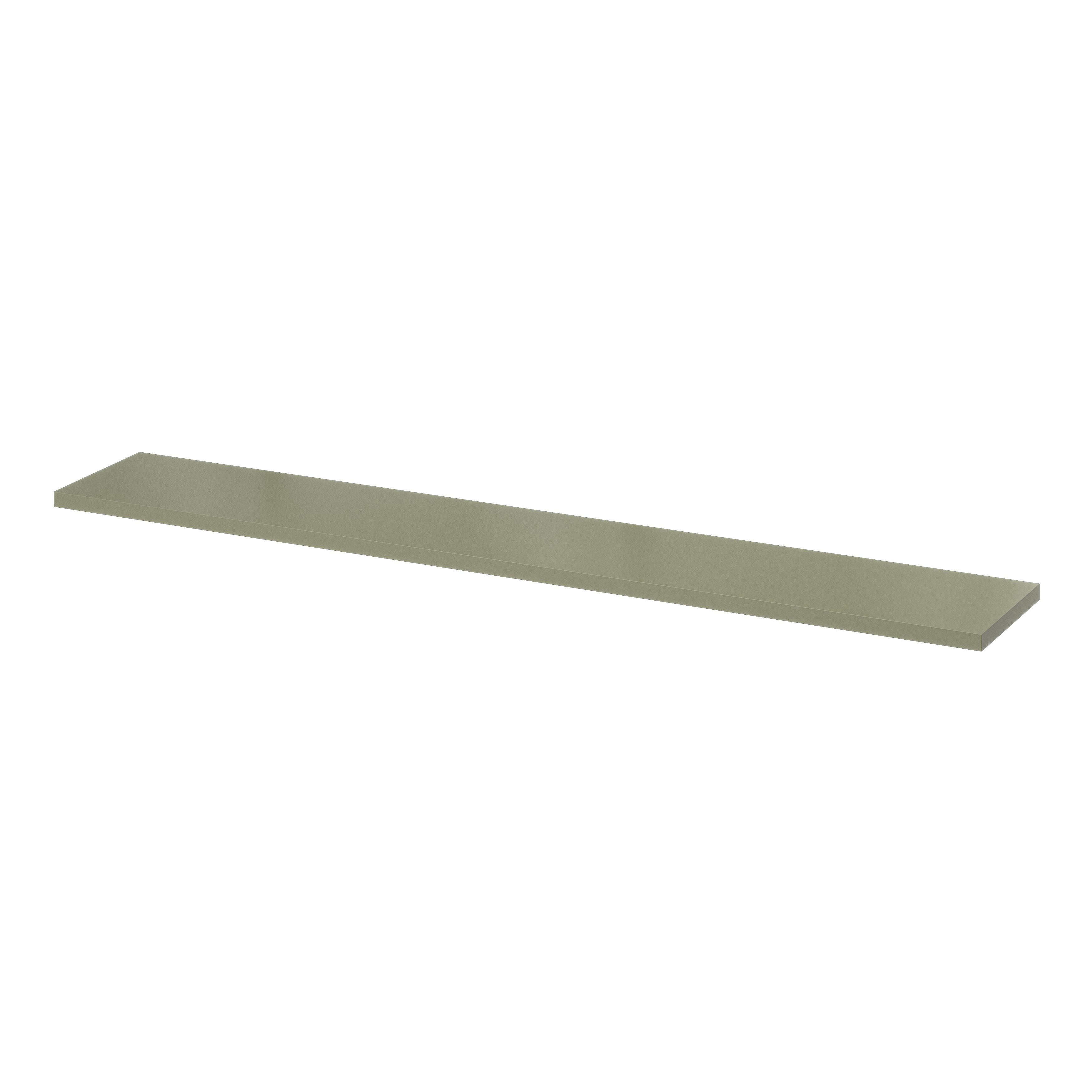 GoodHome Rigga Modular Tea green Rectangular Shelf (L)118cm x (D)19cm