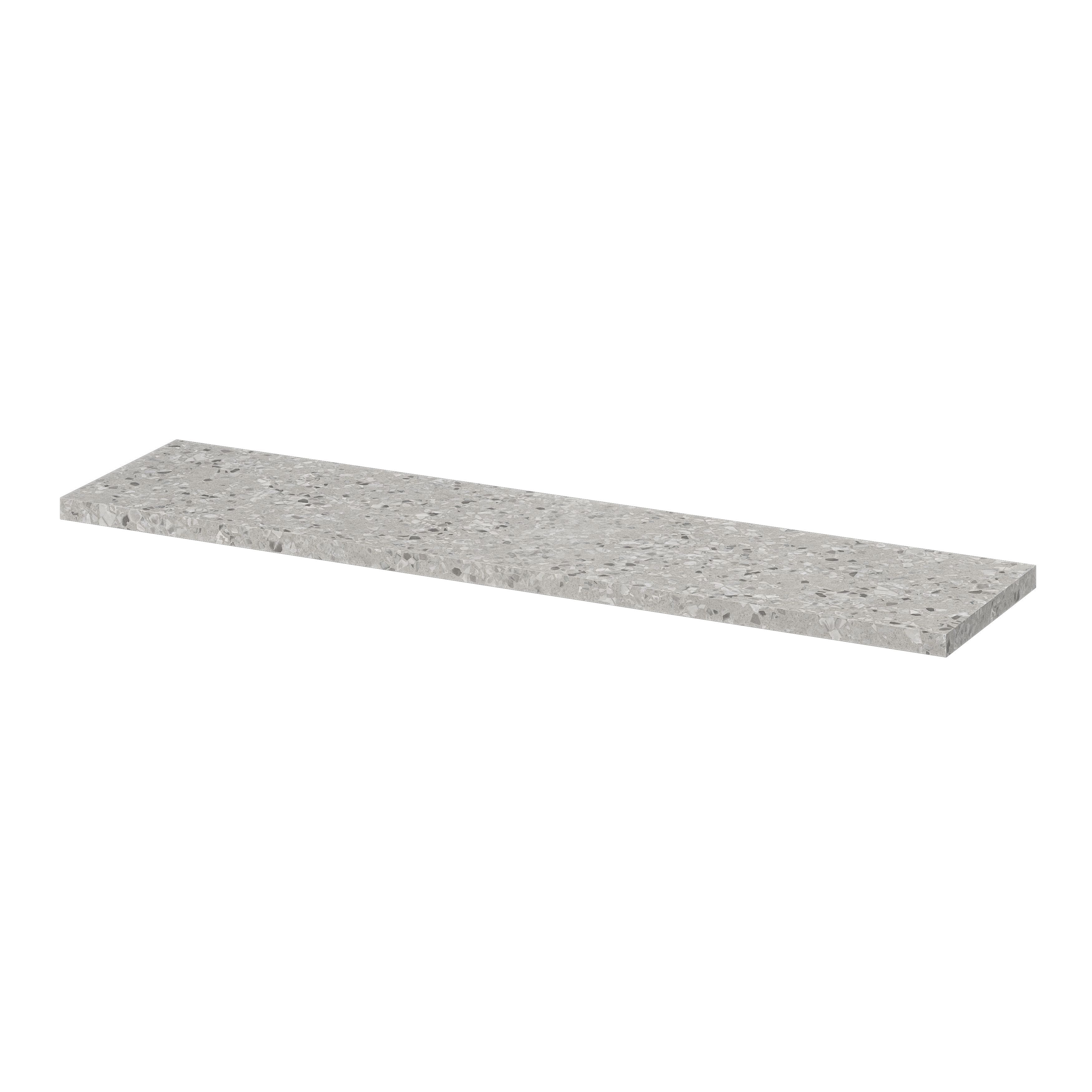 GoodHome Rigga Modular Terrazzo effect Rectangular Floating shelf (L ...