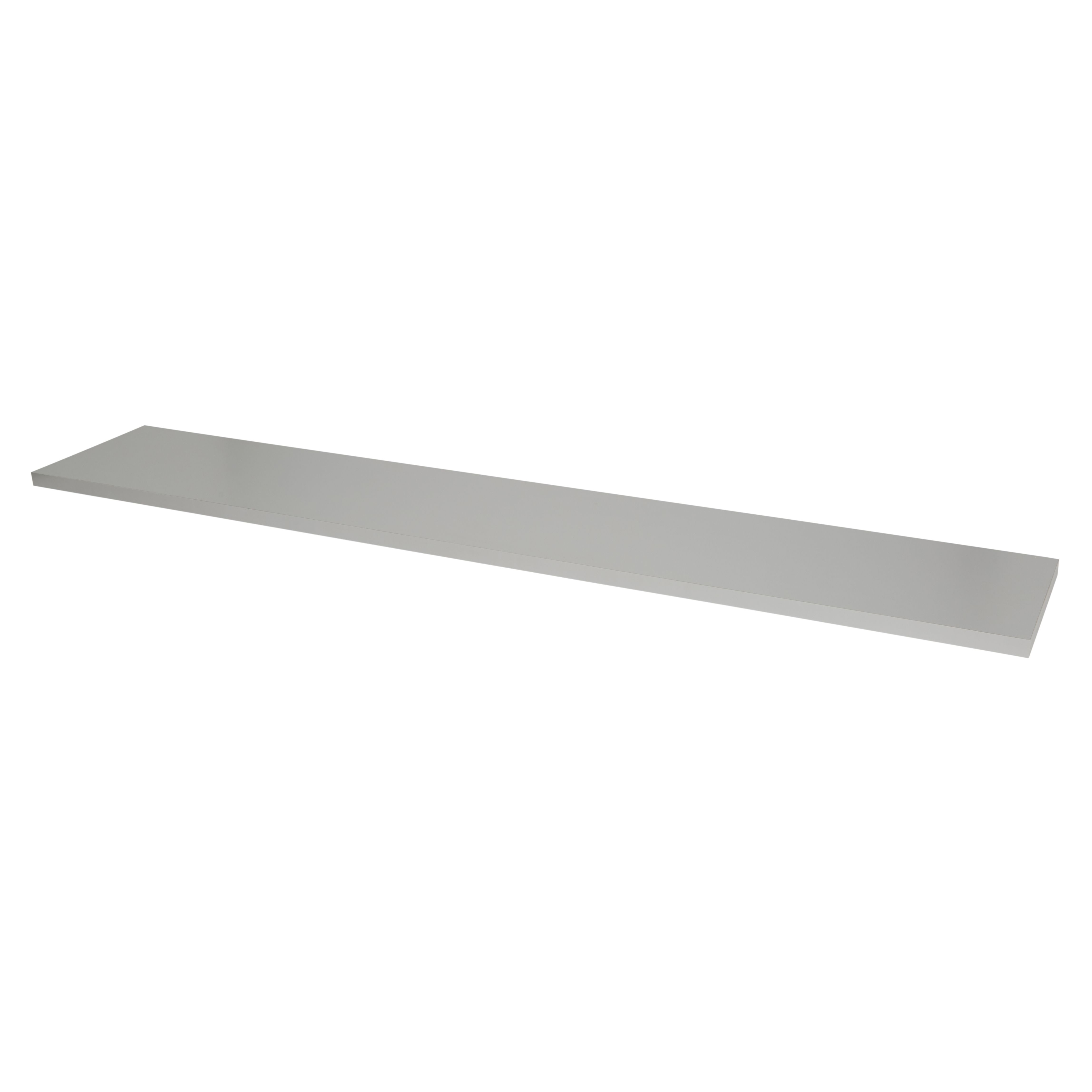 GoodHome Rigga Rectangular Floating shelf (L)118cm x (D)19cm