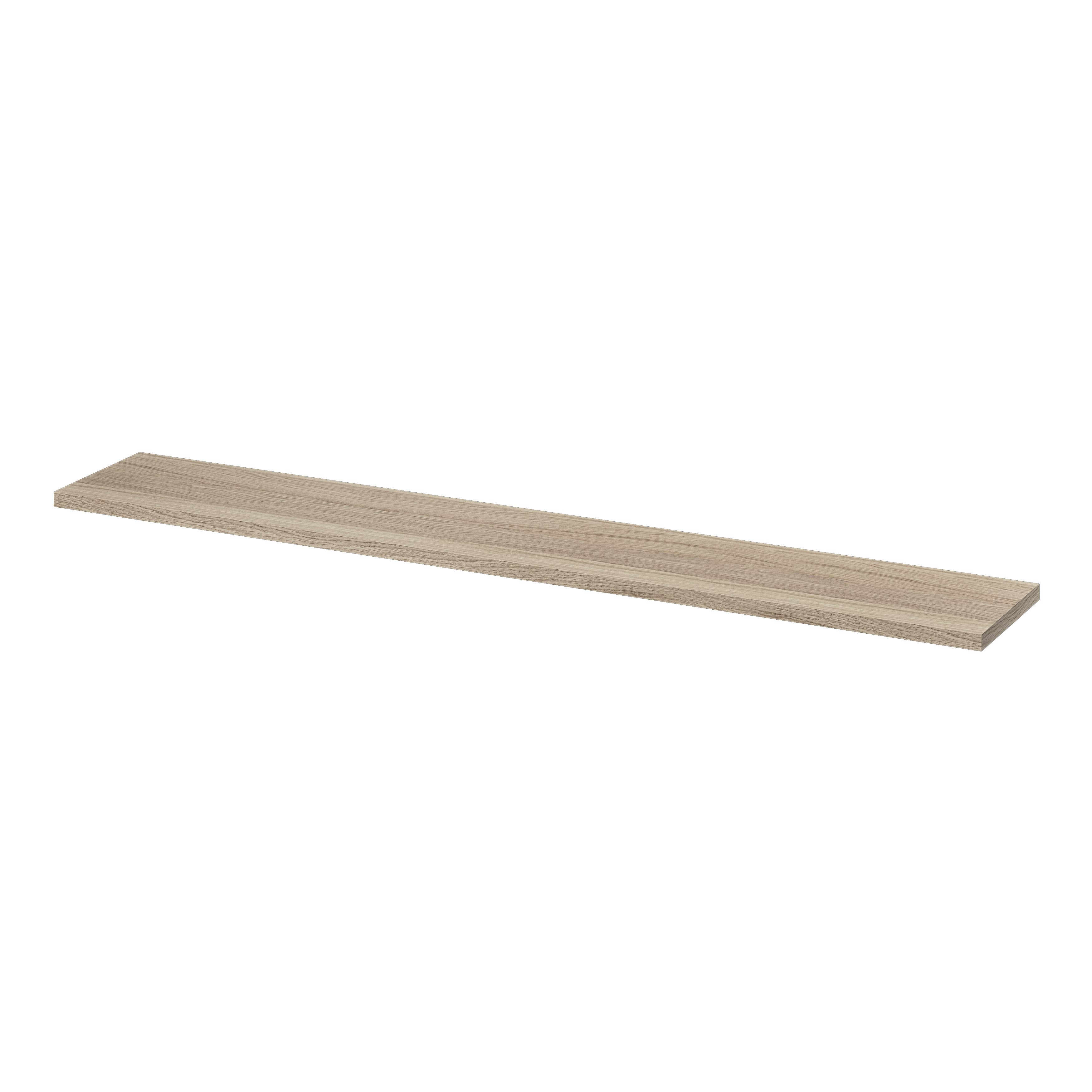 GoodHome Rigga Rectangular Floating shelf (L)118cm x (D)19cm DIY at B&Q