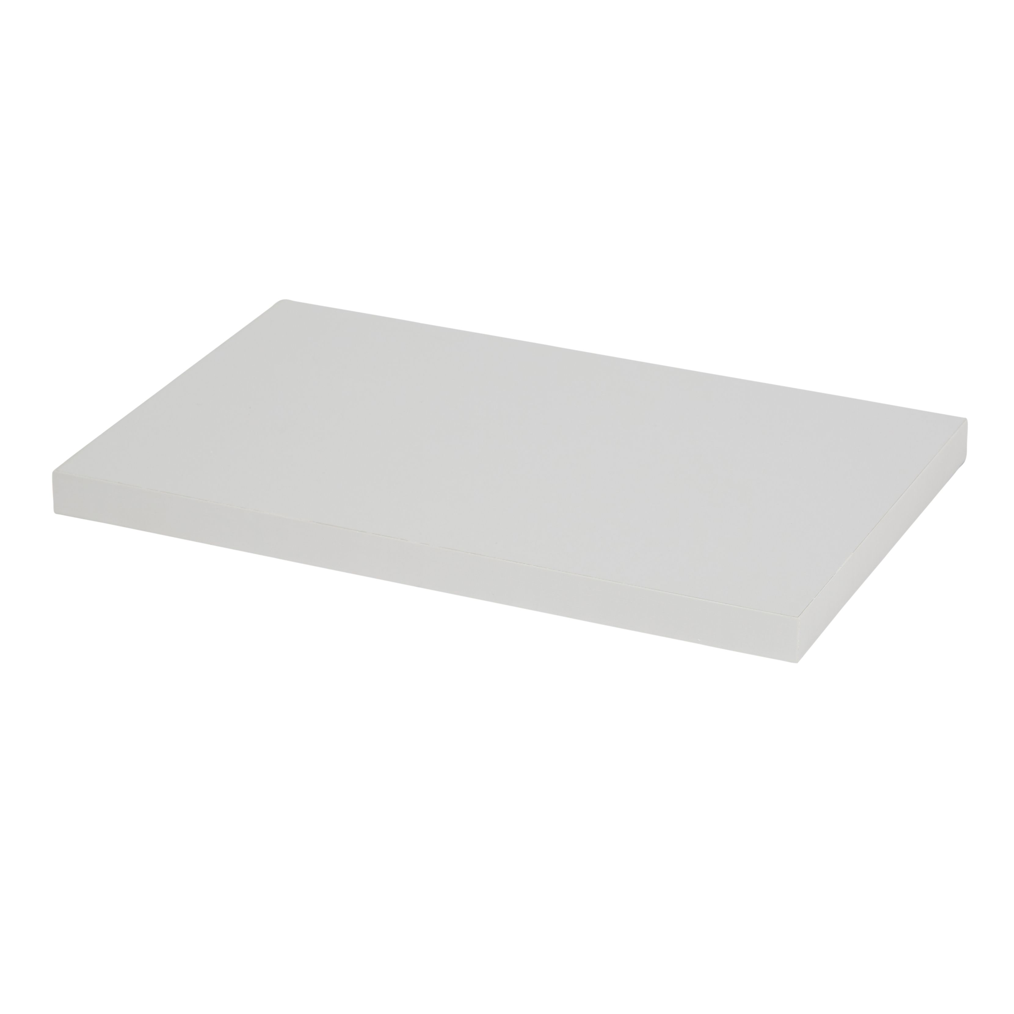 GoodHome Rigga Rectangular Floating shelf (L)30cm x (D)19cm