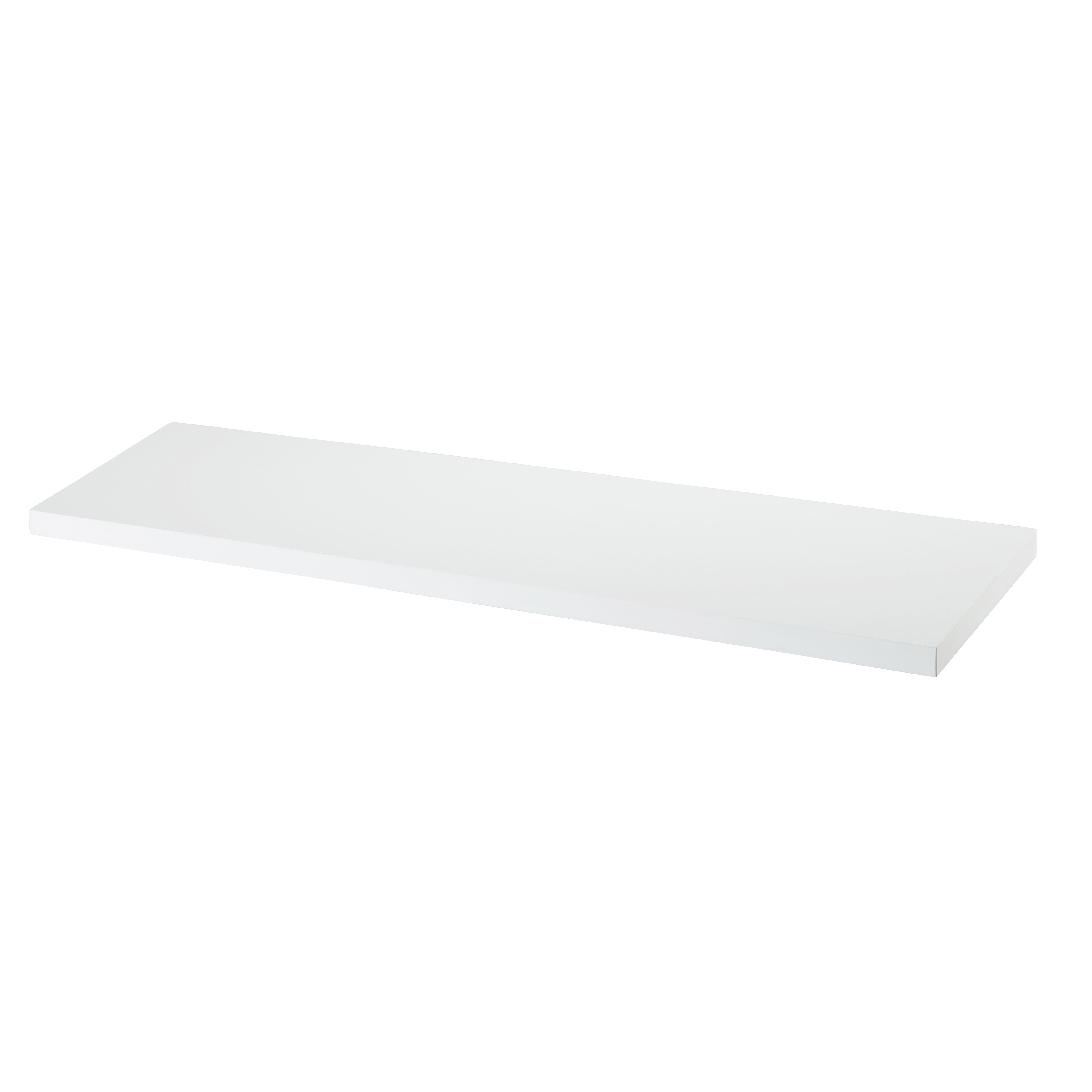 GoodHome Rigga Rectangular Floating shelf (L)60cm x (D)19cm