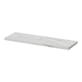 GoodHome Rigga Rectangular Floating shelf (L)60cm x (D)19cm