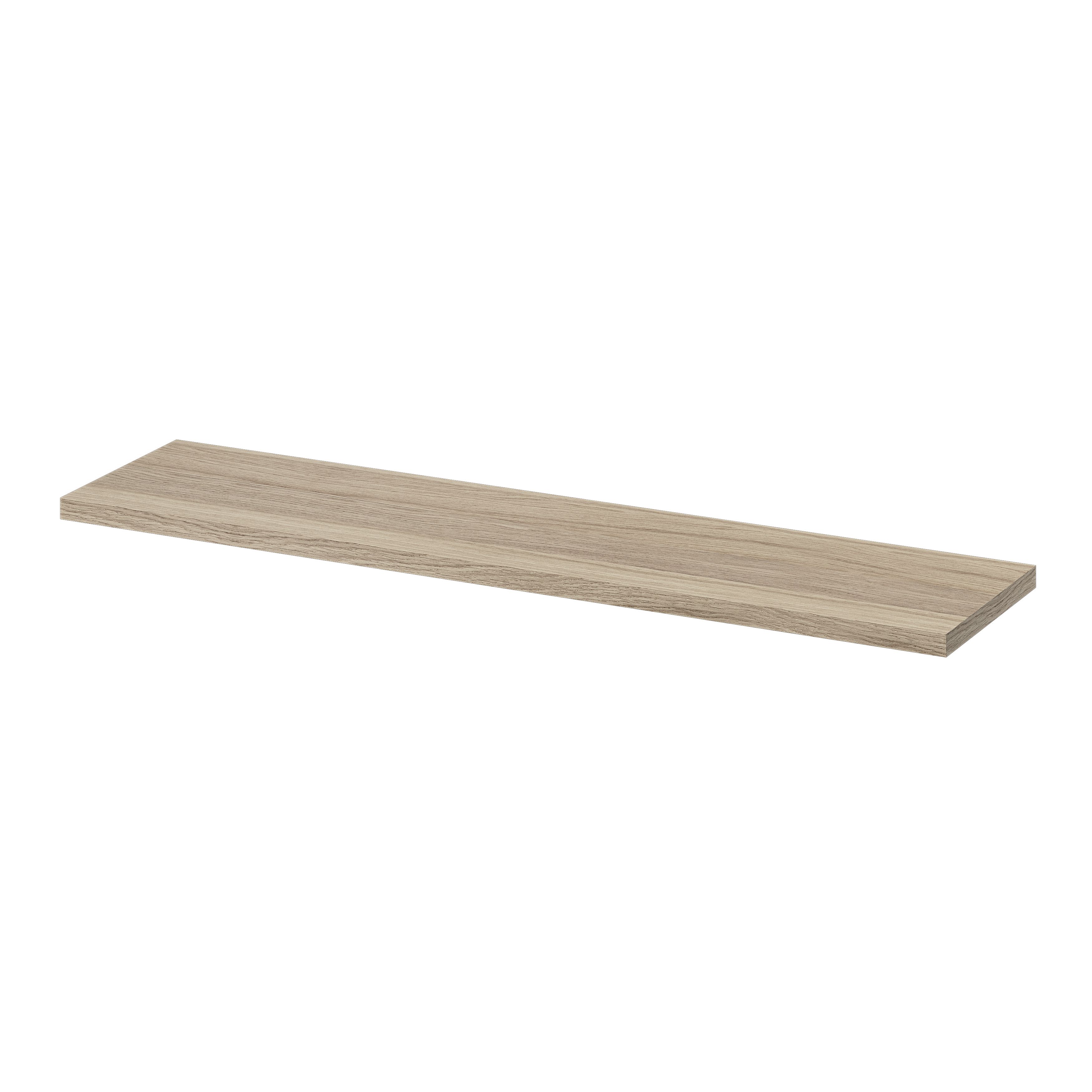 GoodHome Rigga Rectangular Floating shelf (L)80cm x (D)19cm DIY at B&Q