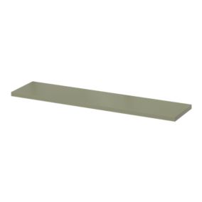 GoodHome Rigga Timber Rectangular Floating shelf (L)80cm x (D)19cm