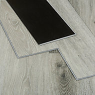 GoodHome Rigid Grey Oak effect Luxury vinyl click flooring, 0.22m²