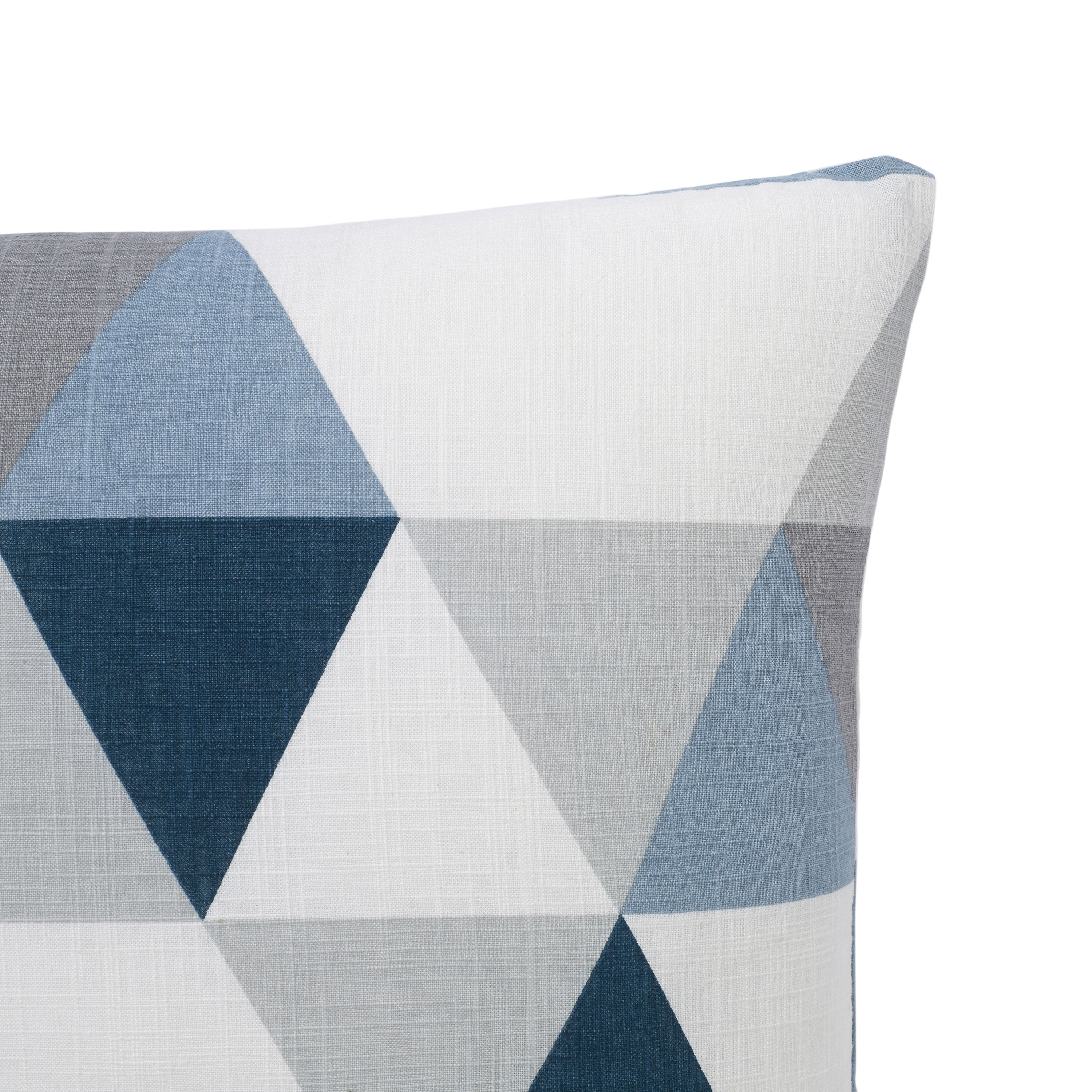 Blue and grey clearance cushion