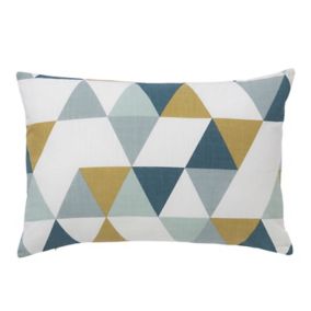 GoodHome Rima Triangle Multicolour Cushion (L)60cm x (W)40cm