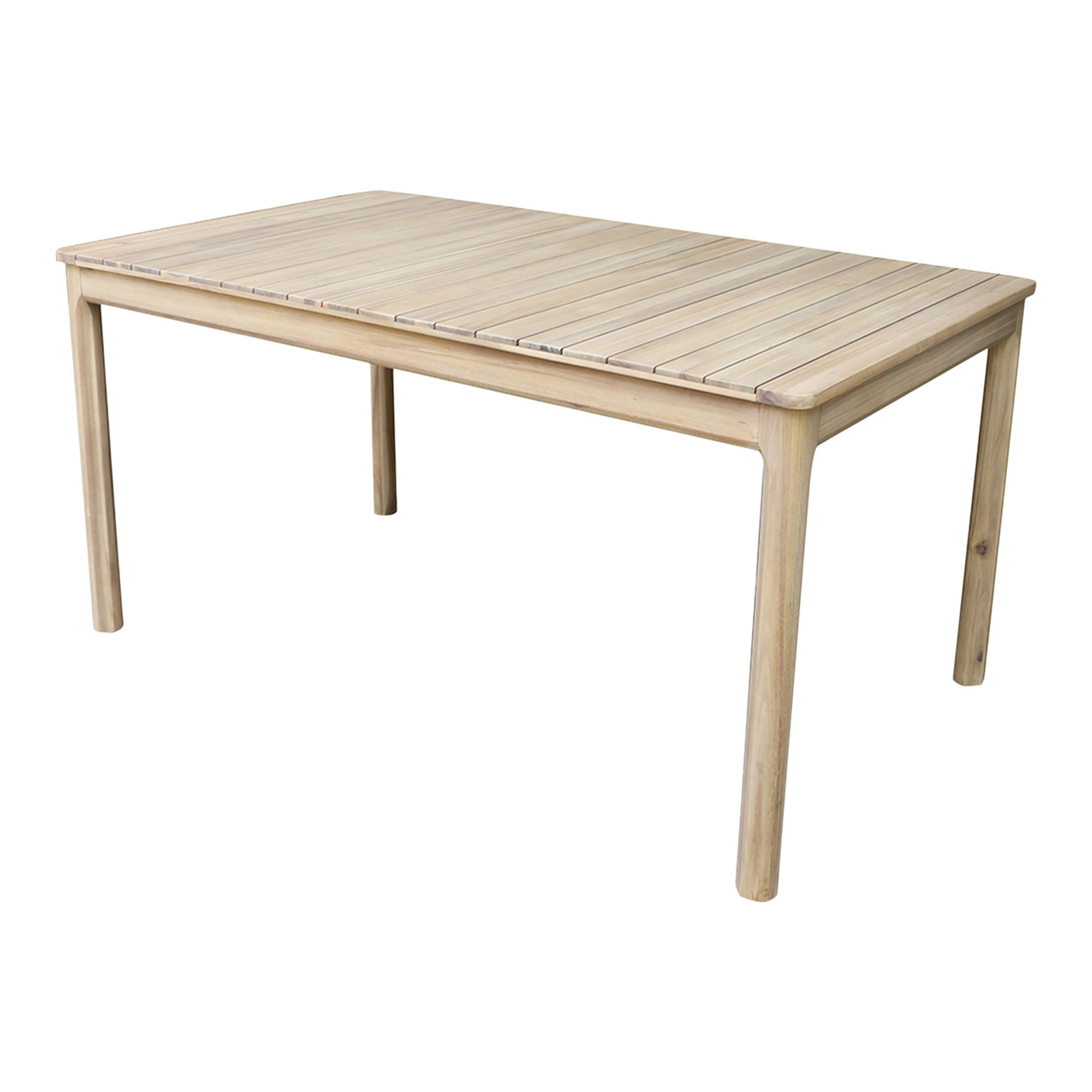GoodHome Riveo Wooden 6 seater Rectangular Table