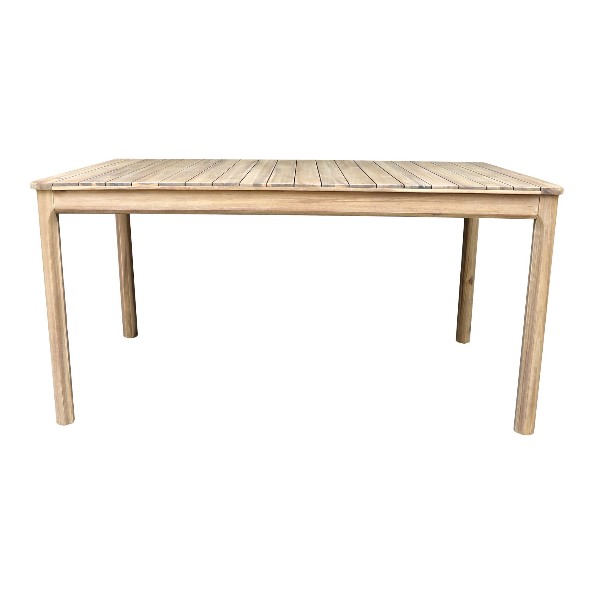 GoodHome Riveo Wooden 6 seater Rectangular Table