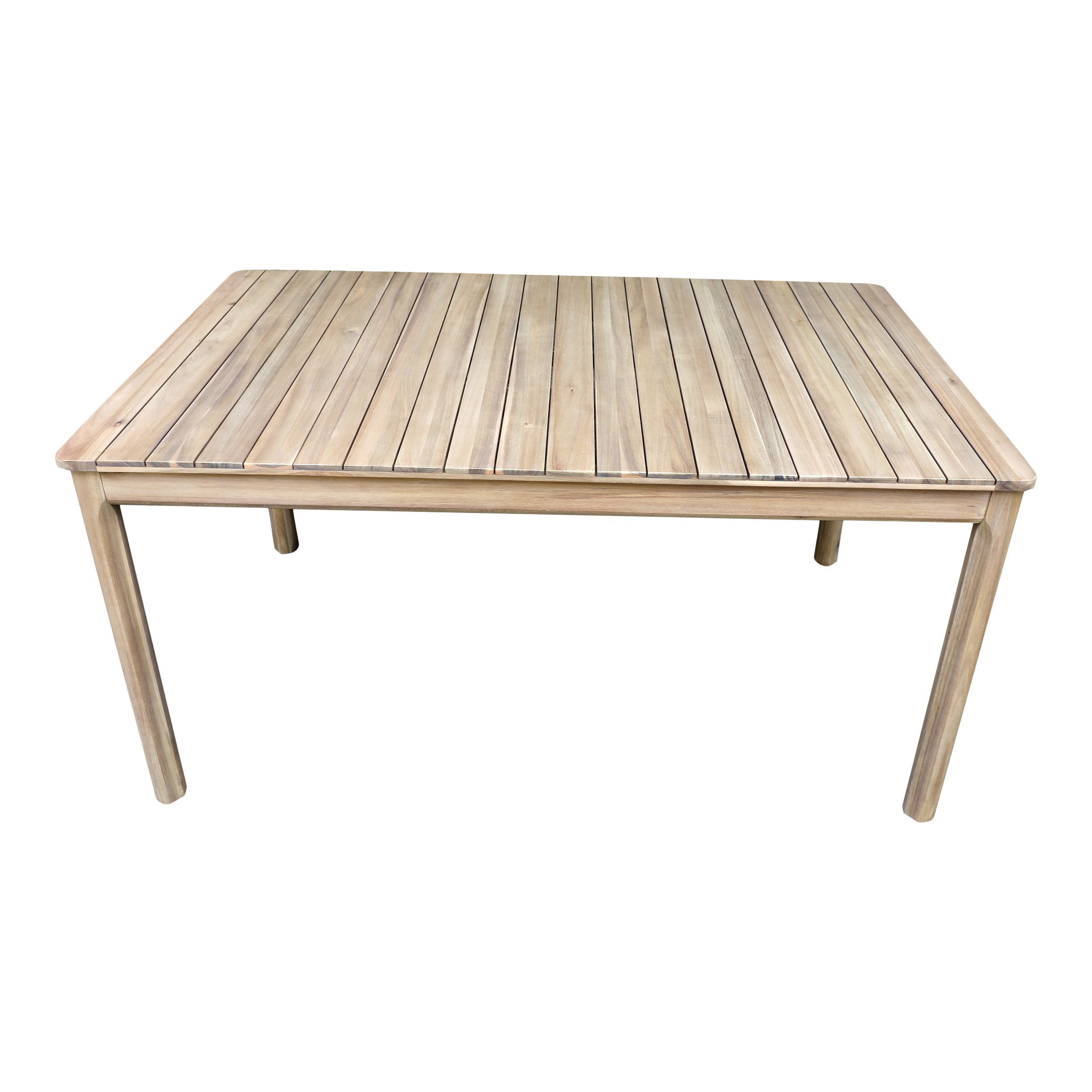 GoodHome Riveo Wooden 6 seater Rectangular Table