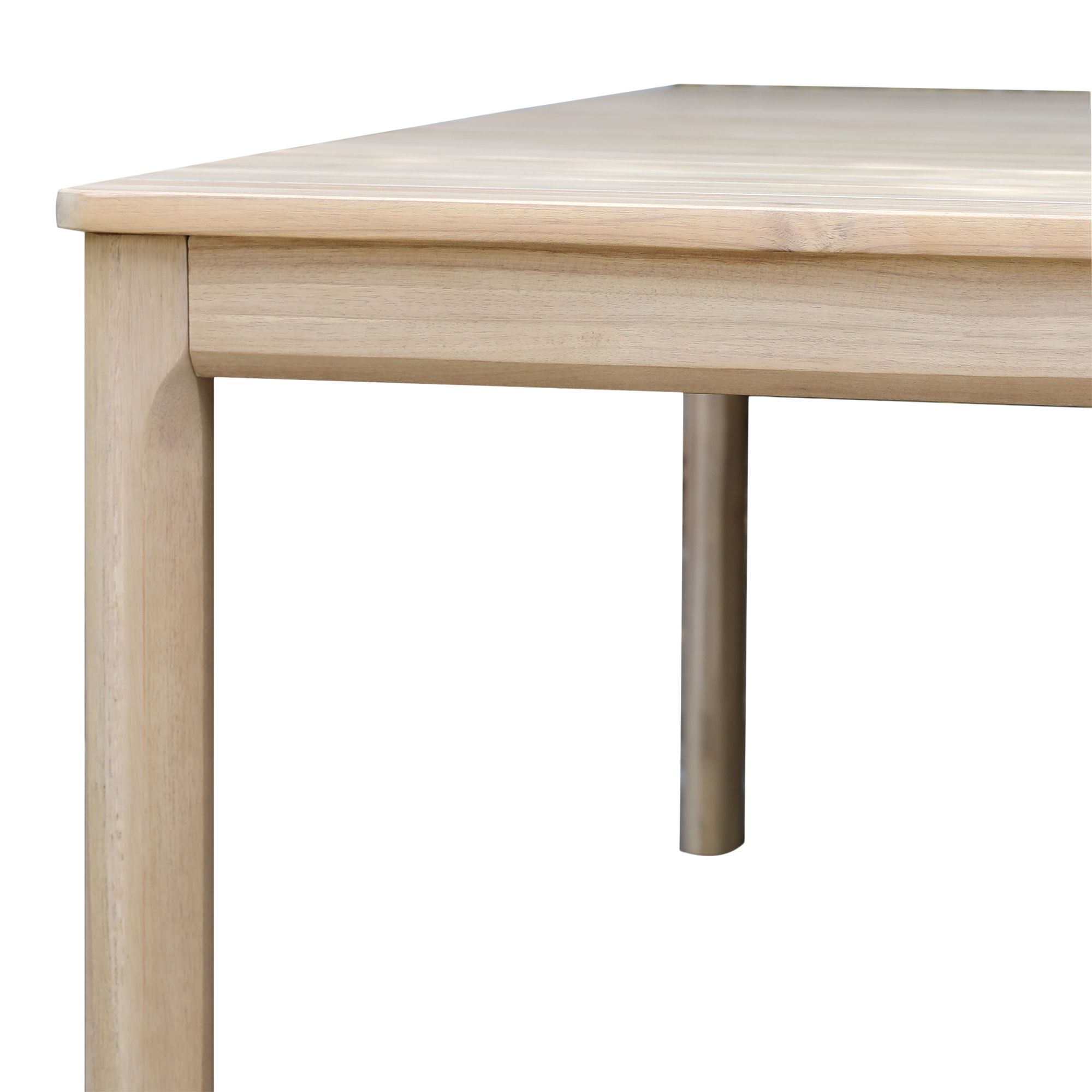 GoodHome Riveo Wooden 6 seater Rectangular Table