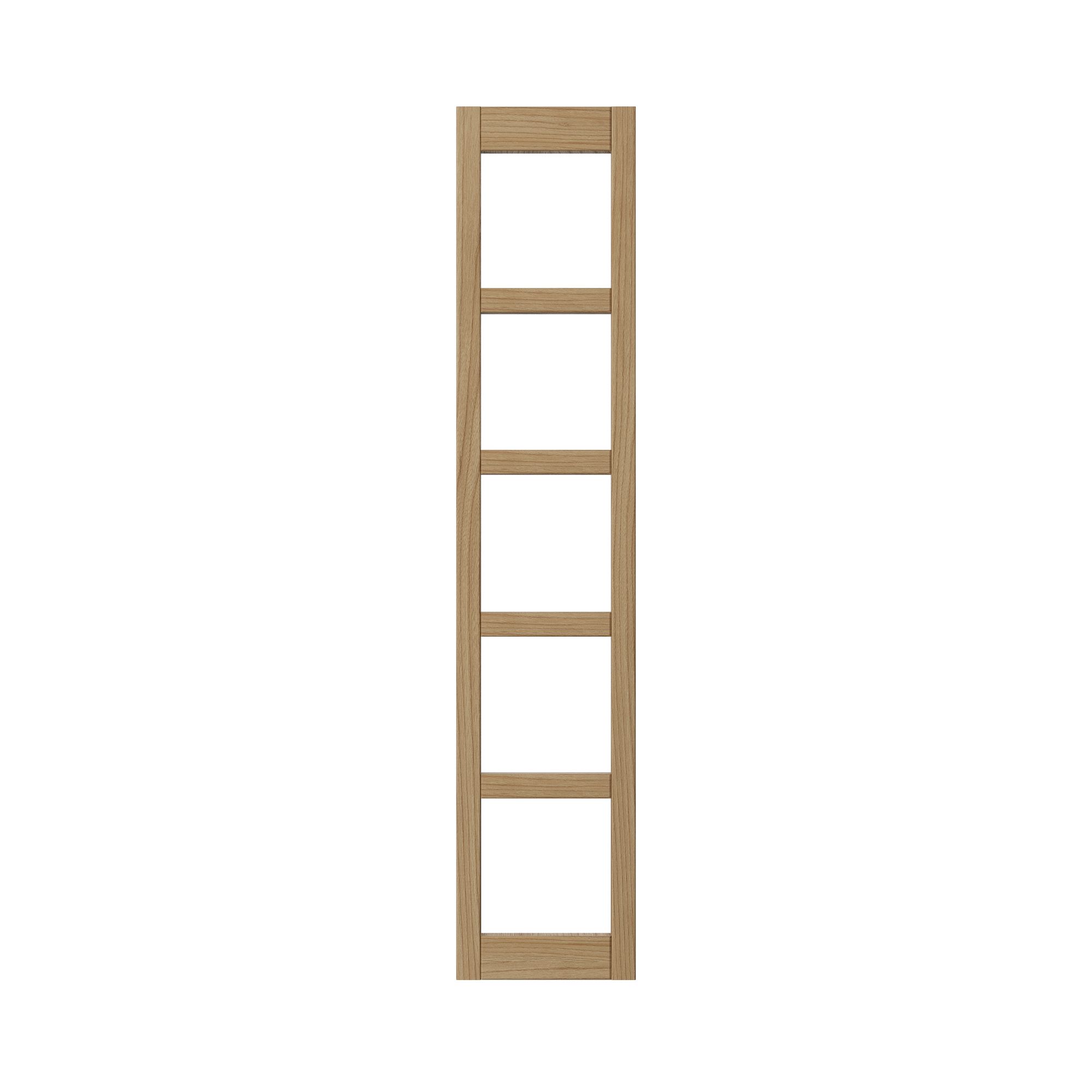 GoodHome Rivero Matt oak effect Wine rack fascia, (H)715mm(W)150mm
