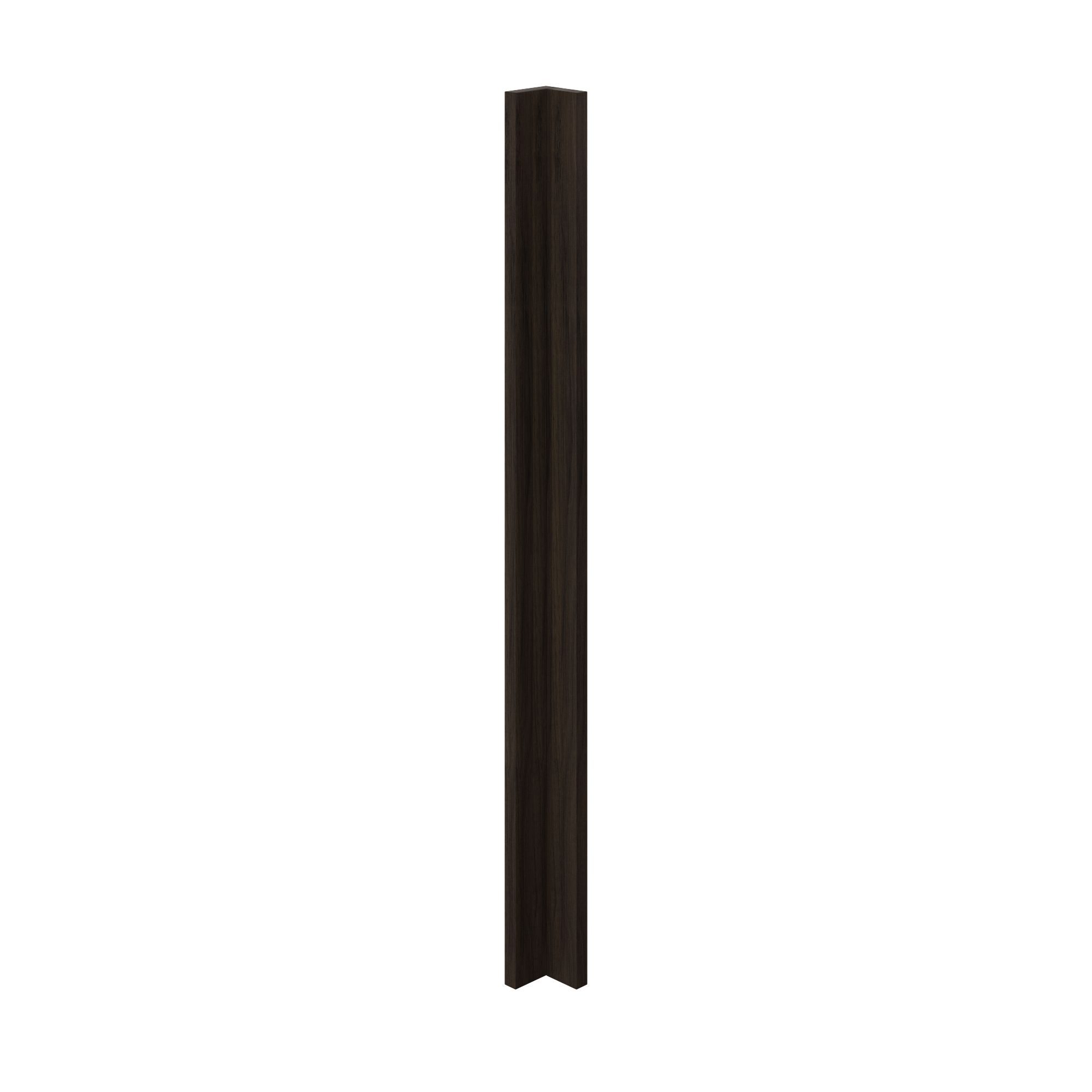 GoodHome Rivero Matt walnut effect Tall Wall corner post, (W)59mm (H)895mm