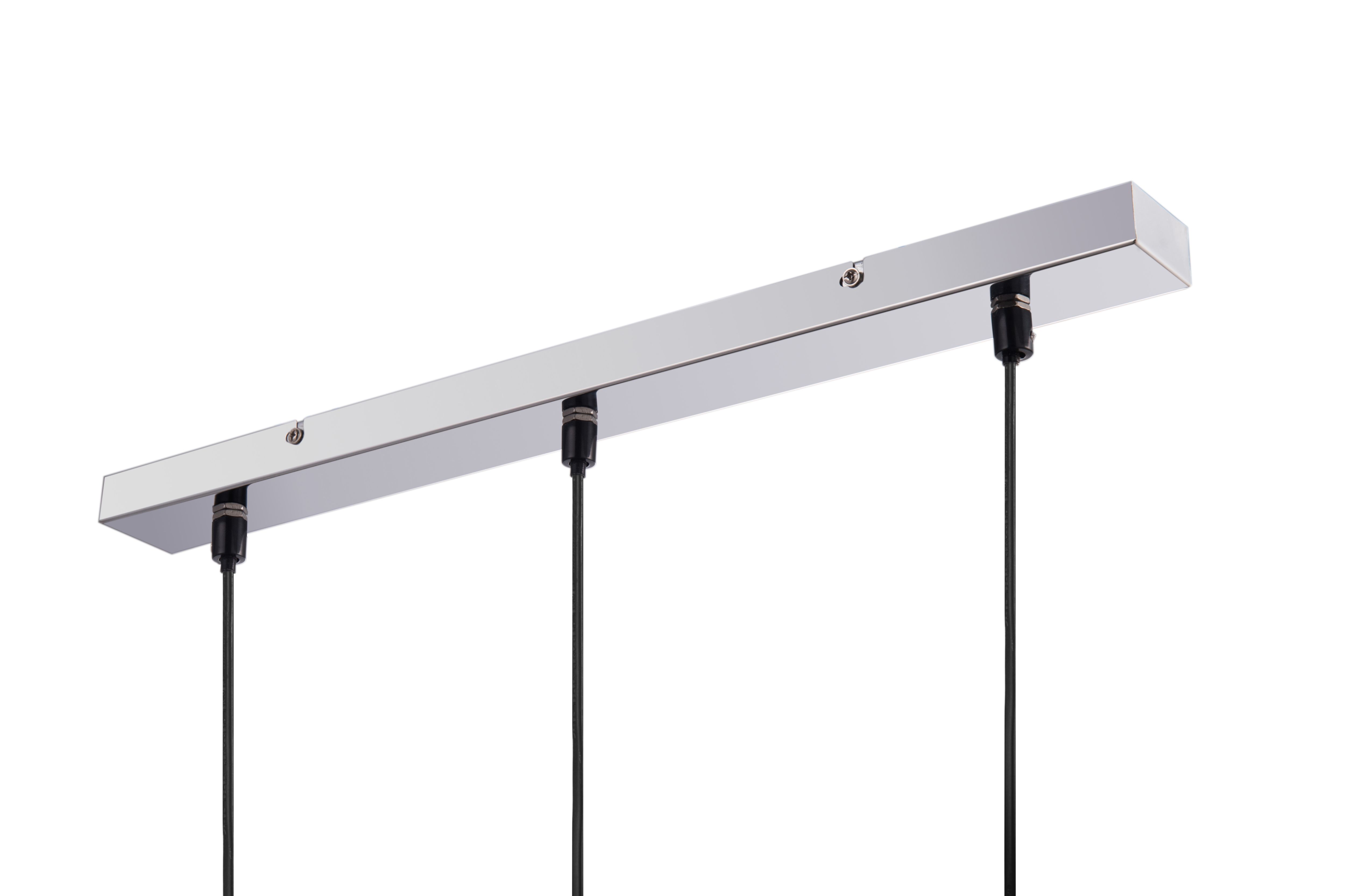 GoodHome Roccheta Chrome effect 3 Lamp Pendant ceiling light, (Dia)140mm
