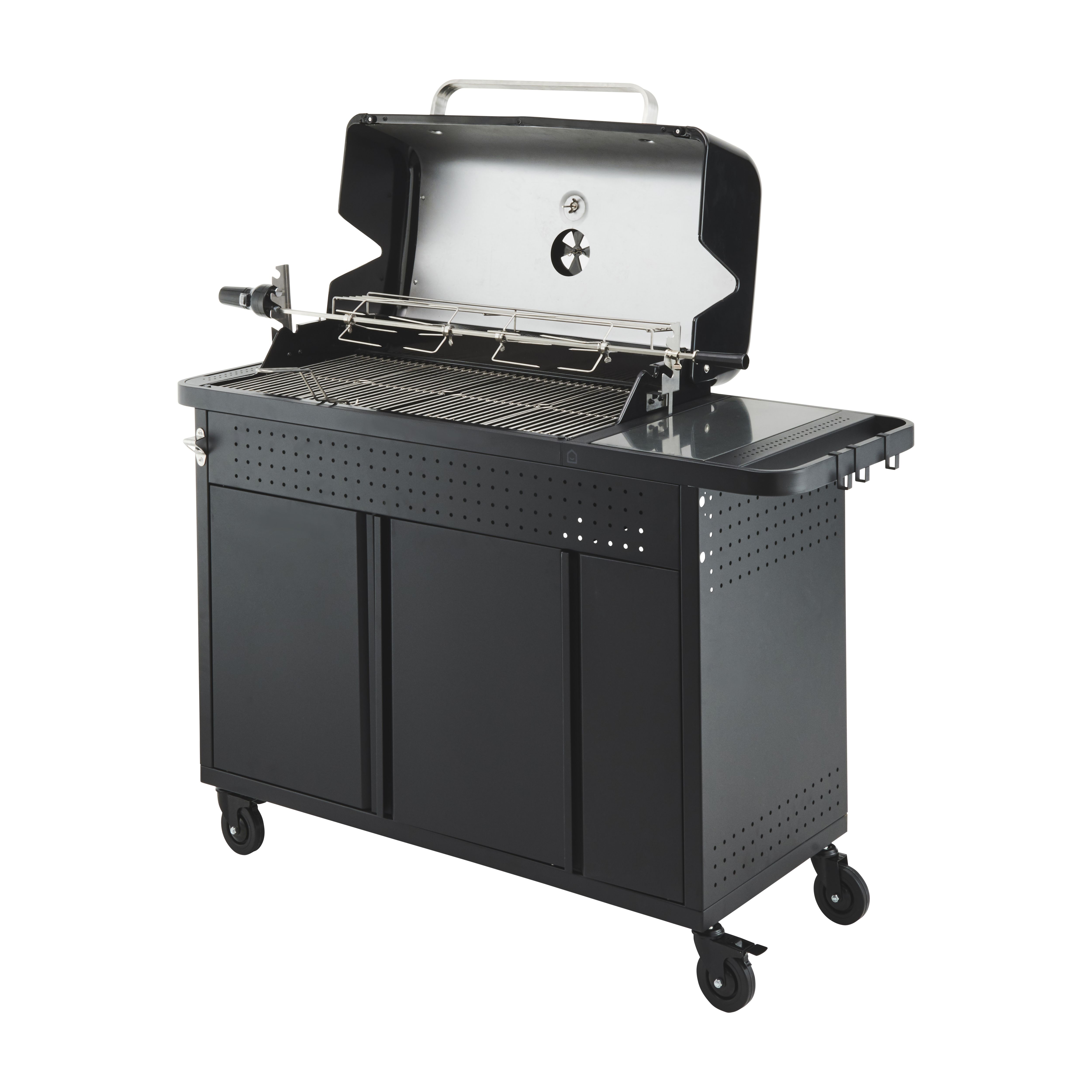 GoodHome Rockwell C410 Black Charcoal BBQ