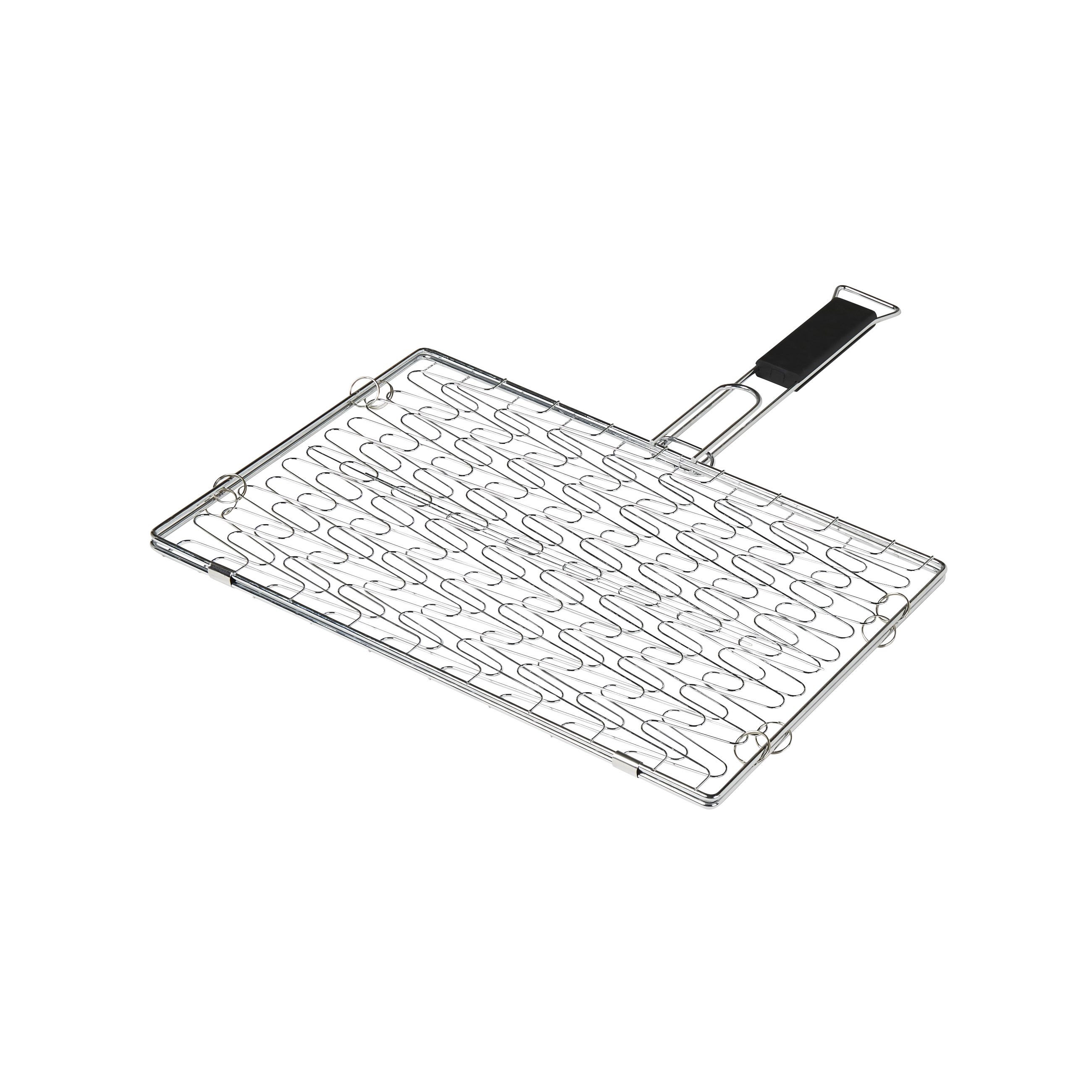 GoodHome Rockwell Rectangular Steel Barbecue grill 55cm(L) x 28cm(W)