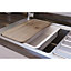 GoodHome Romesco Inox Stainless steel 1 Bowl Sink & drainer (W)511mm x (L)770mm