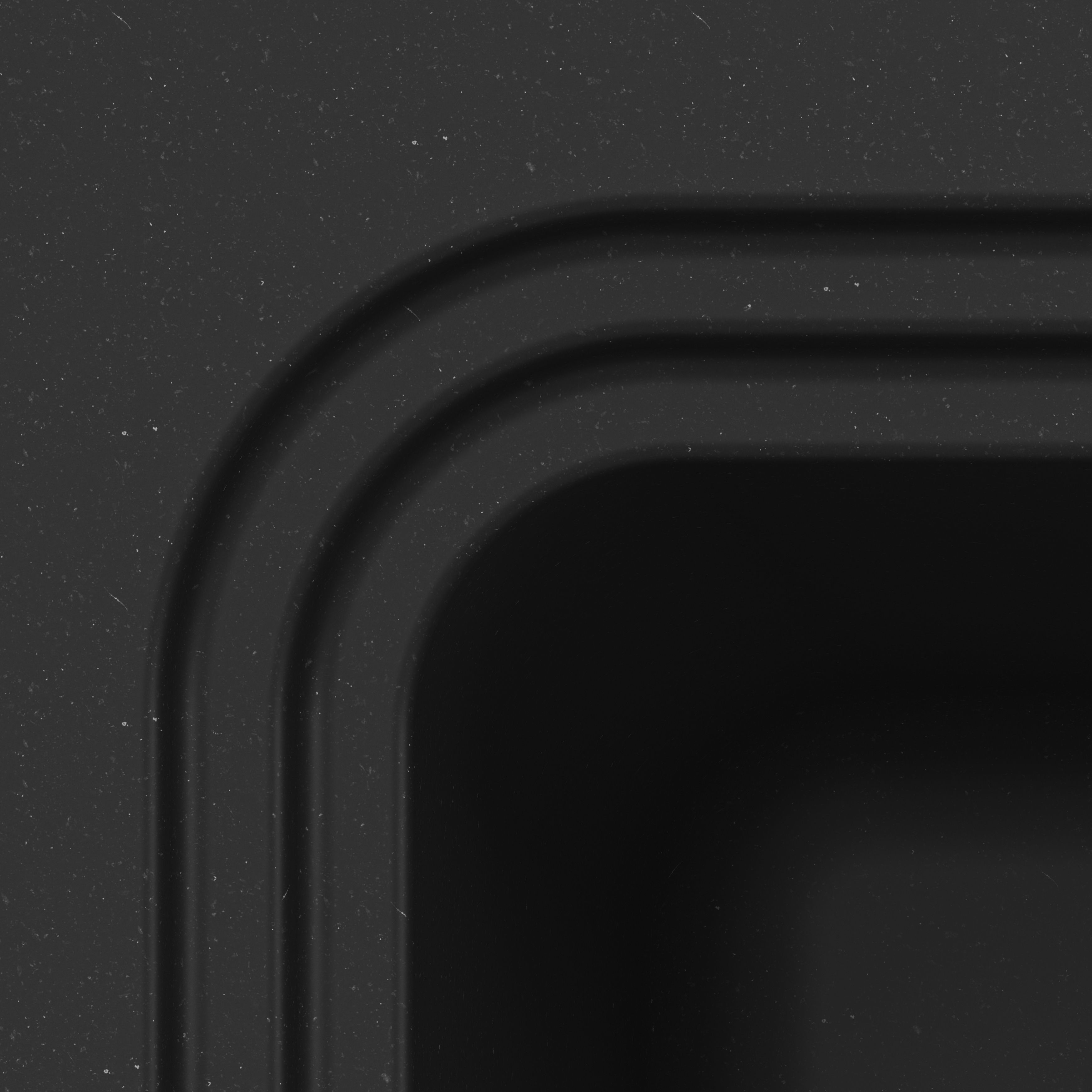 GoodHome Romesco Matt black Composite quartz 1 Bowl Kitchen sink 564mm x 564mm