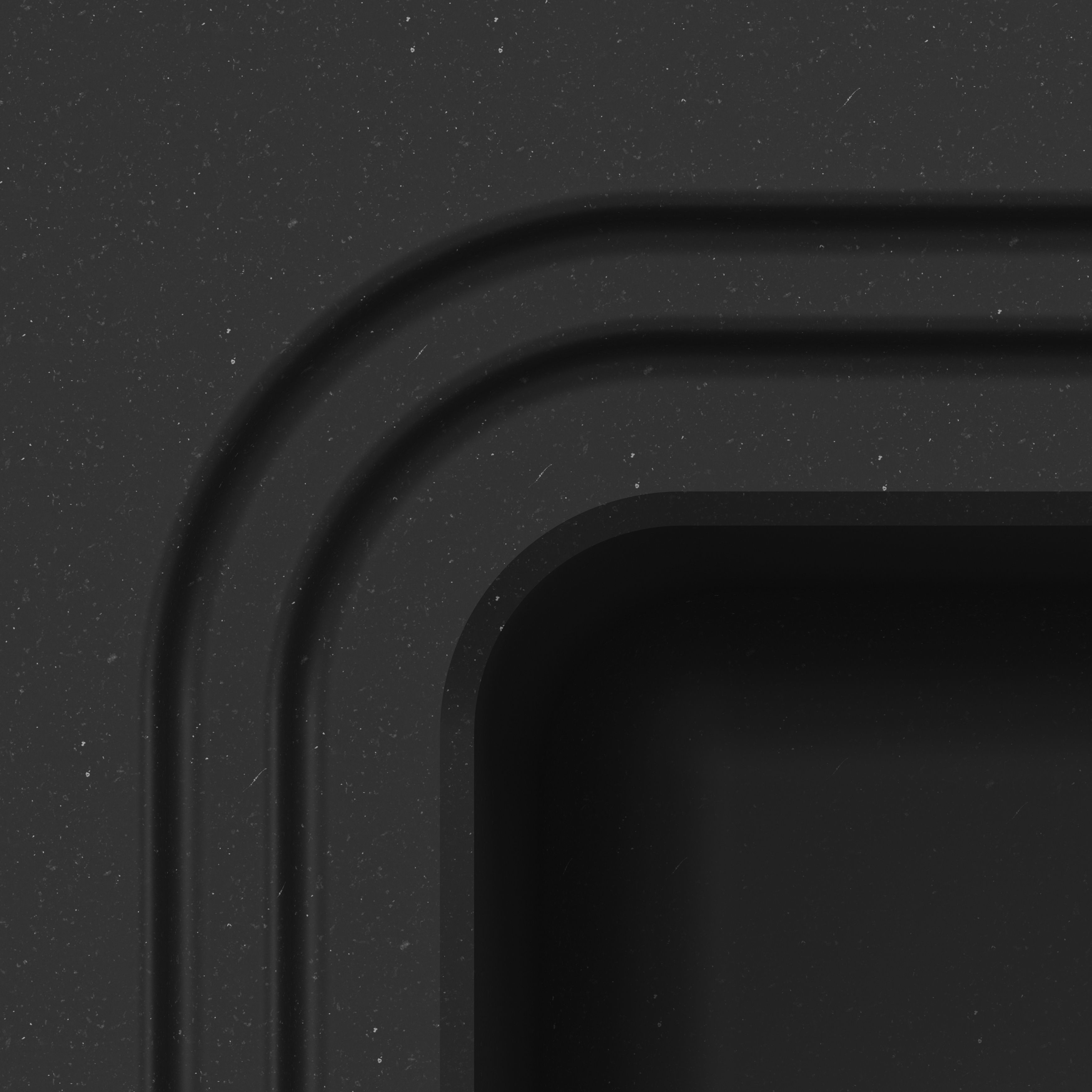 GoodHome Romesco Matt black Composite quartz 1 Bowl Sink & drainer 773mm x 773mm
